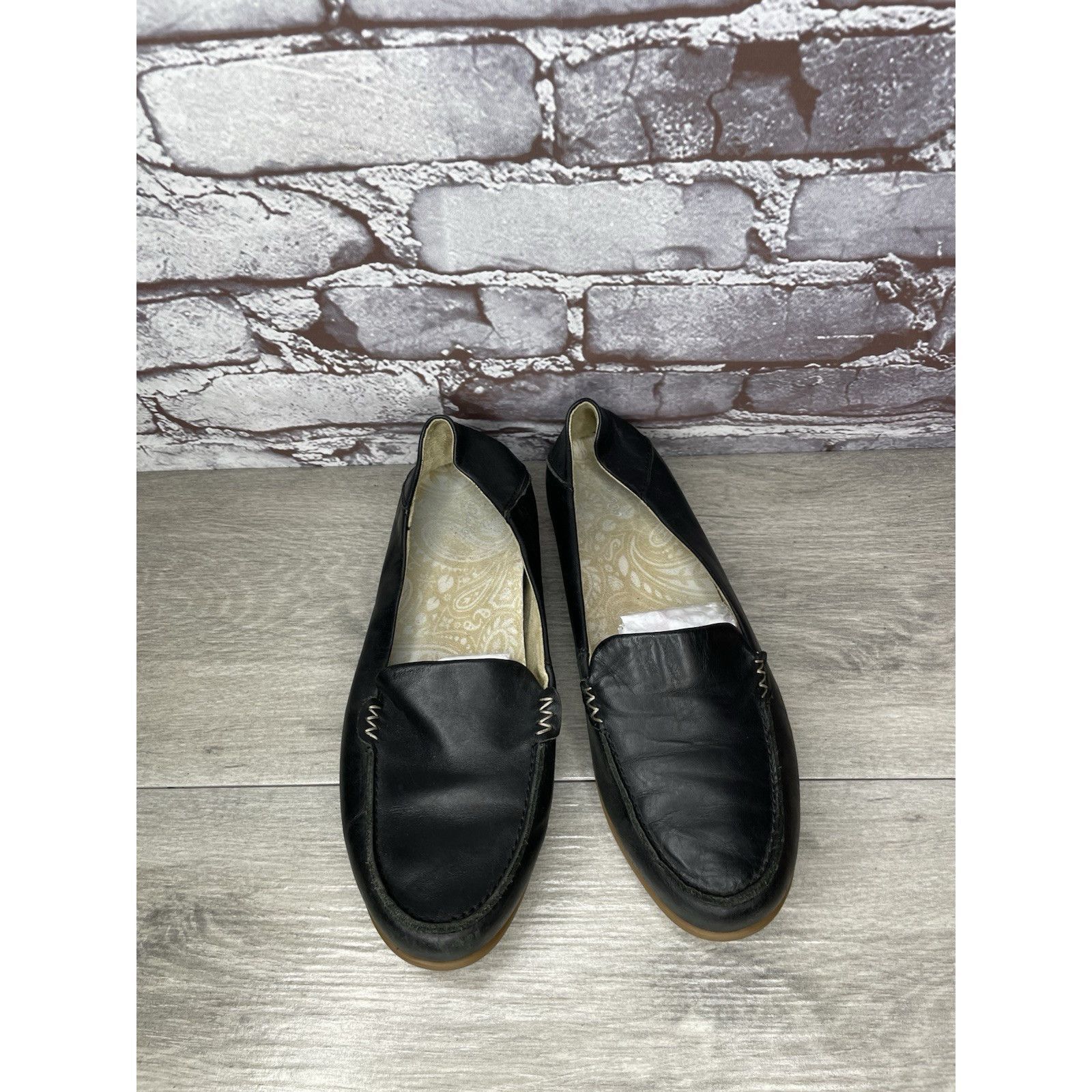Olukai OluKai Kiele Black Leather Loafer Convertible Slip On Flats Size US 9 / IT 39 - 10 Thumbnail