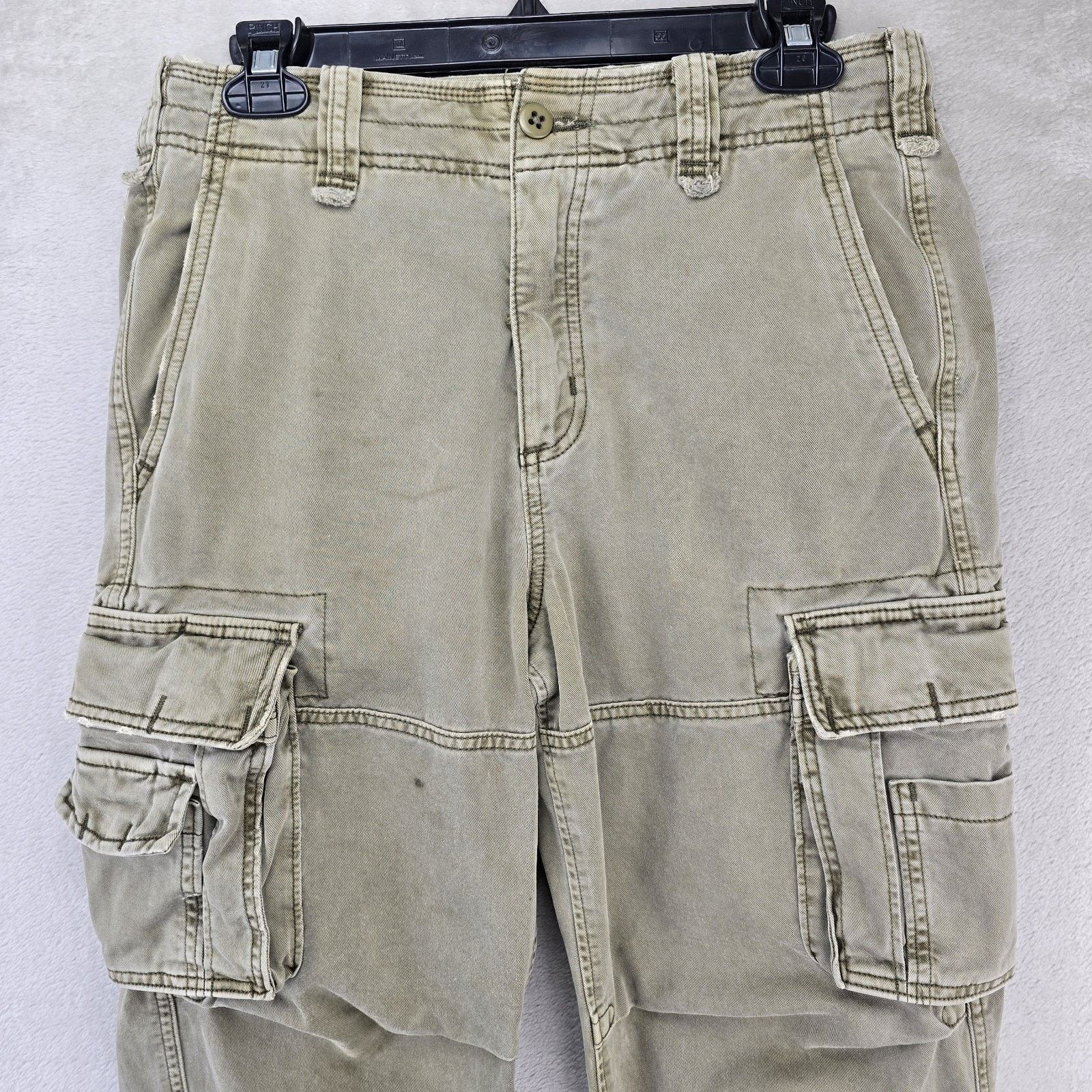 Abercrombie & Fitch VTG Abercrombie & Fitch Pants 30x28 Paratrooper Cargo Y2K Size US 30 / EU 46 - 2 Thumbnail