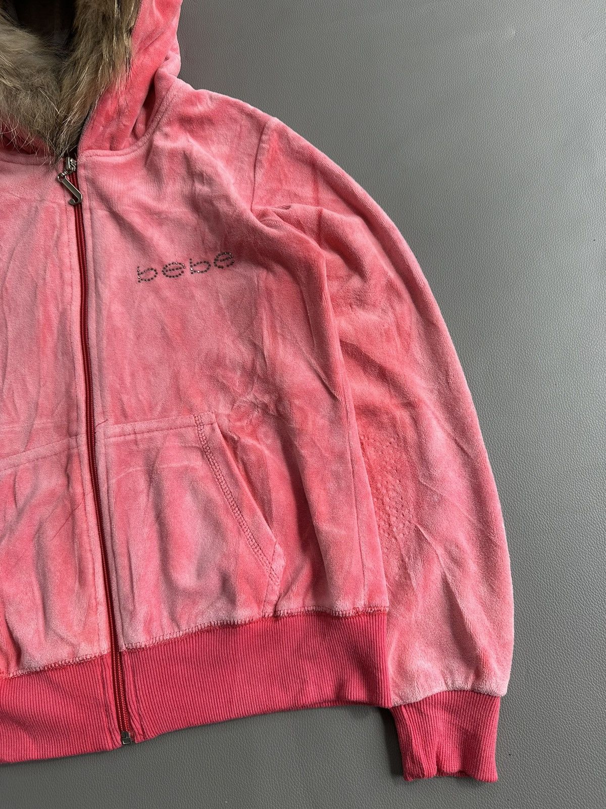 Japanese Brand LIKE A VELVET BEBE GLITTER FUR ZIP HOODIE IFSIX LGB STYLE Size S / US 4 / IT 40 - 5 Thumbnail