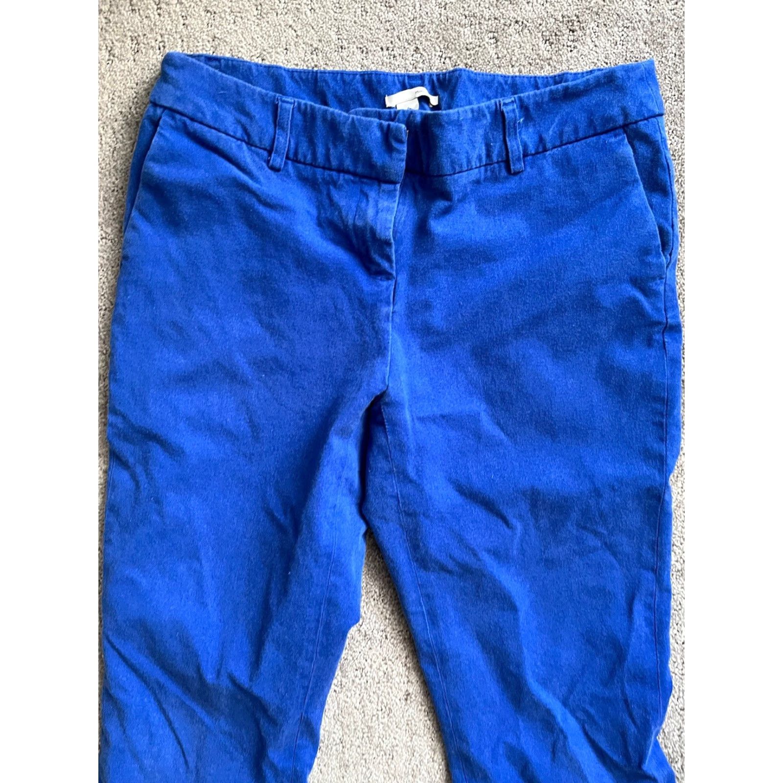 Vintage VINTAGE Halogen Capri Pants Women Size 4 Regular Tapered Blue Cotton Rayon Spandex Casual Size 27" / US 4 / IT 40 - 2 Thumbnail