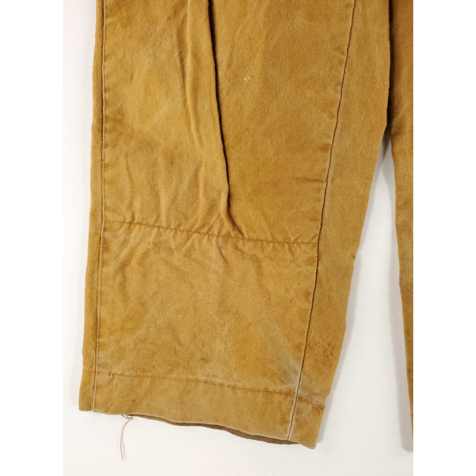 Vintage VINTAGE Duxbak Hunting Pants Suspender Brown Mens 37x29 Sanforized 40s Canvas Field Inseam 29 May be worn staining fading pilling Size US 37 - 2 Thumbnail