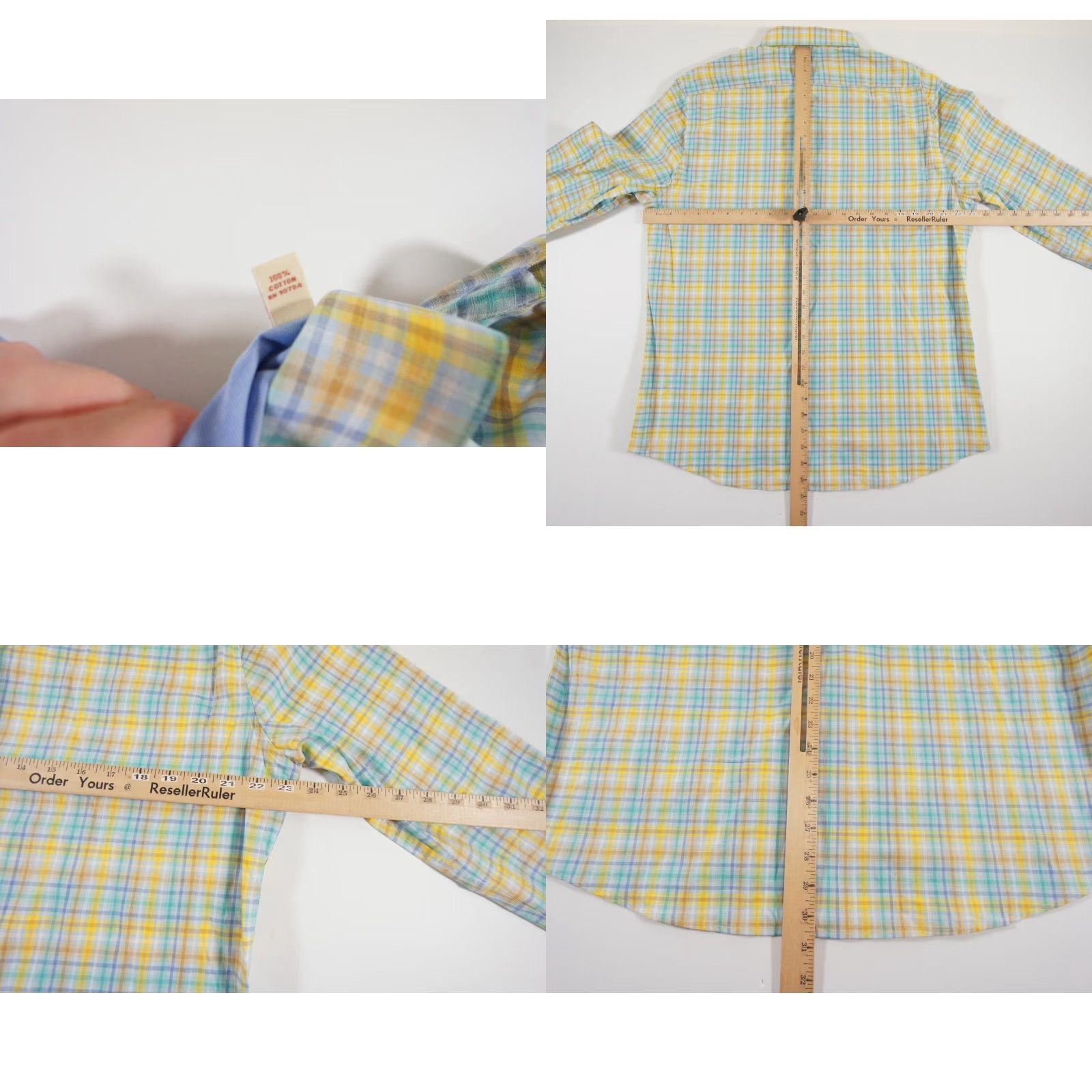 Original Penguin Original Penguin Button Up Shirt Mens 16.5 Check Long Sleeve Preppy Multicolor 34/35 Size US L / EU 52-54 / 3 - 8 Thumbnail