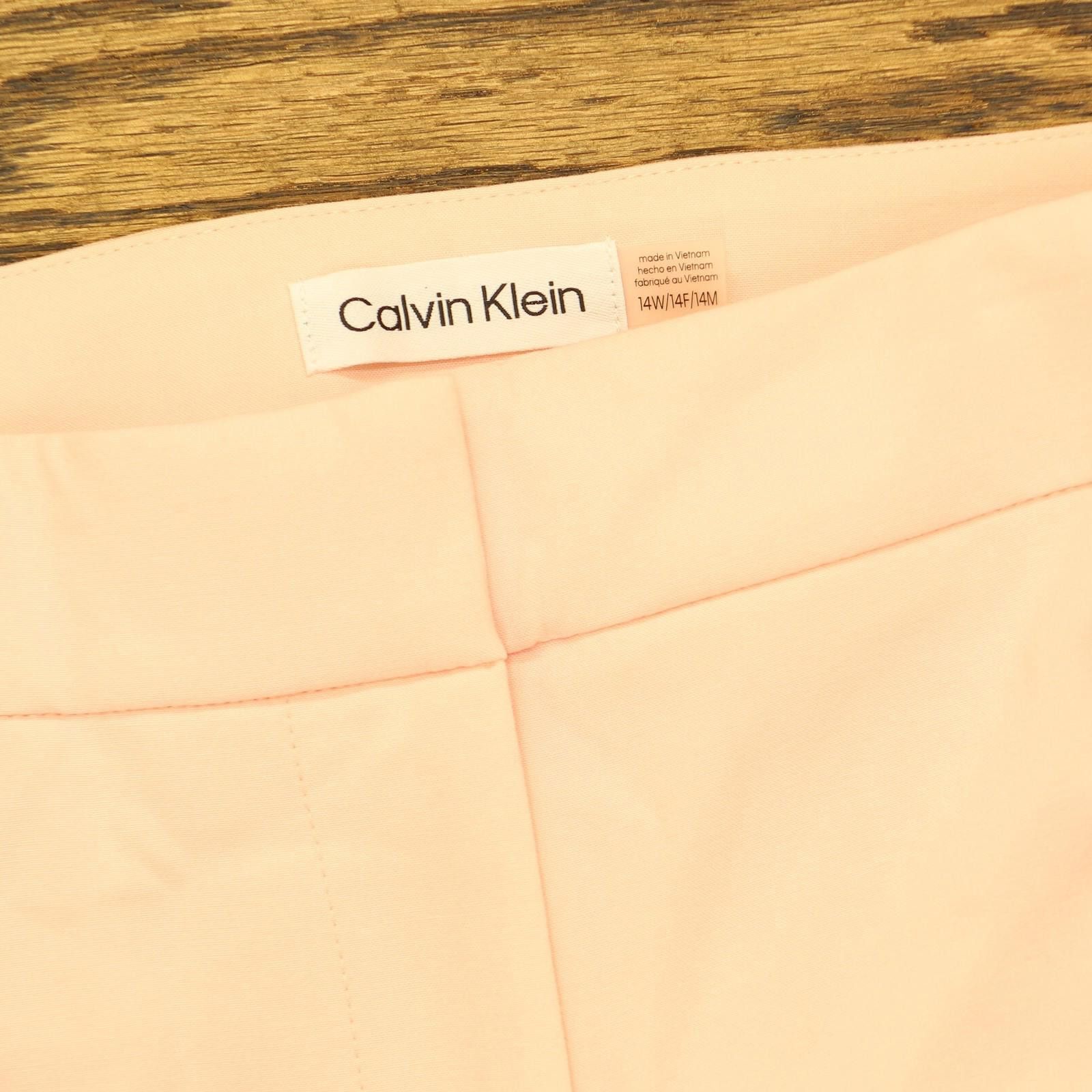 Calvin Klein Nwt Calvin Klein Lux Highline Pants X21pl866 Rose Pink 14w Size 36" / US 14 / IT 50 - 4 Thumbnail