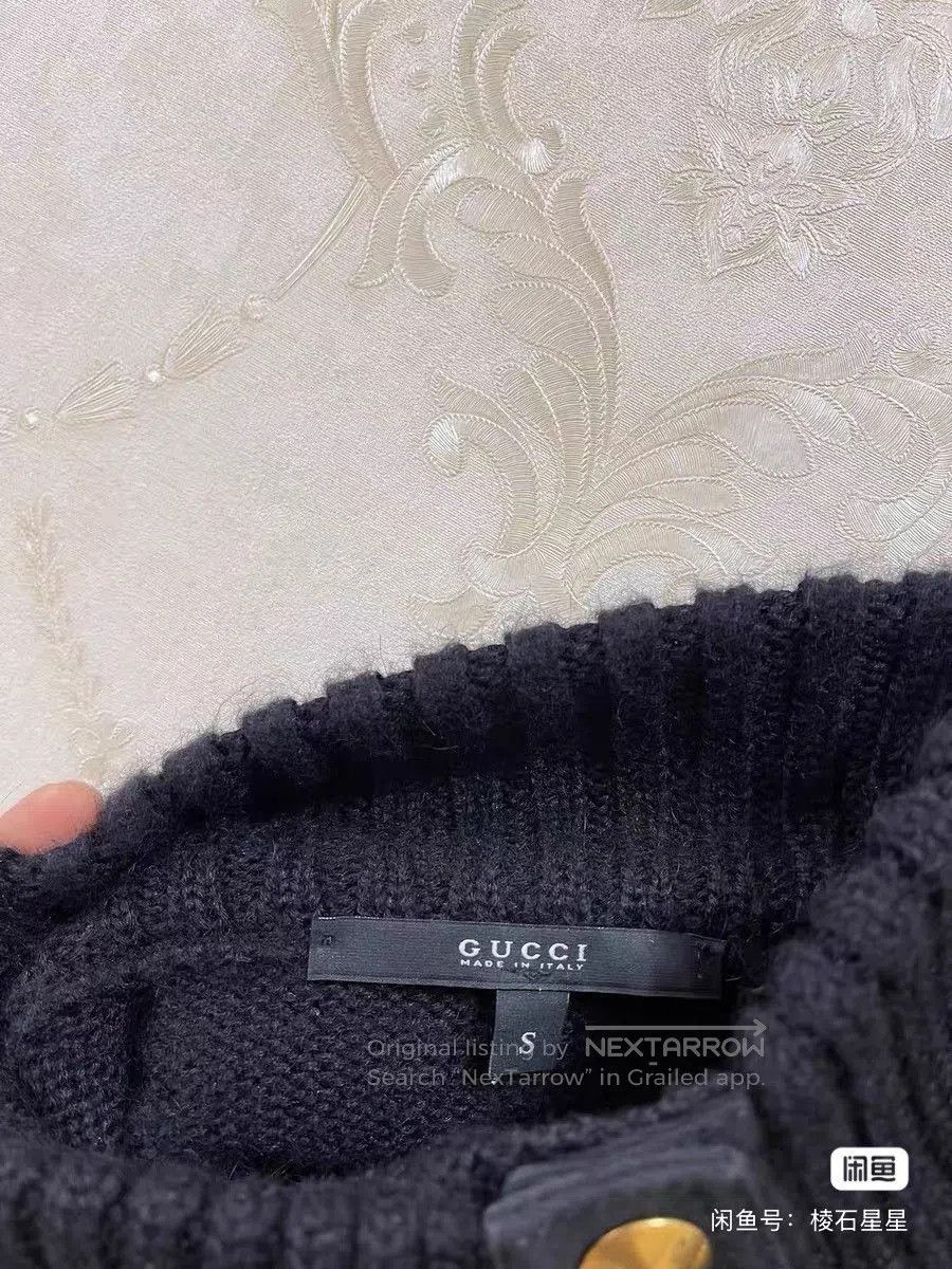 Gucci Gucci Runway Alpaca Belt-Decorated Sweater. Size M / US 6-8 / IT 42-44 - 2 Thumbnail