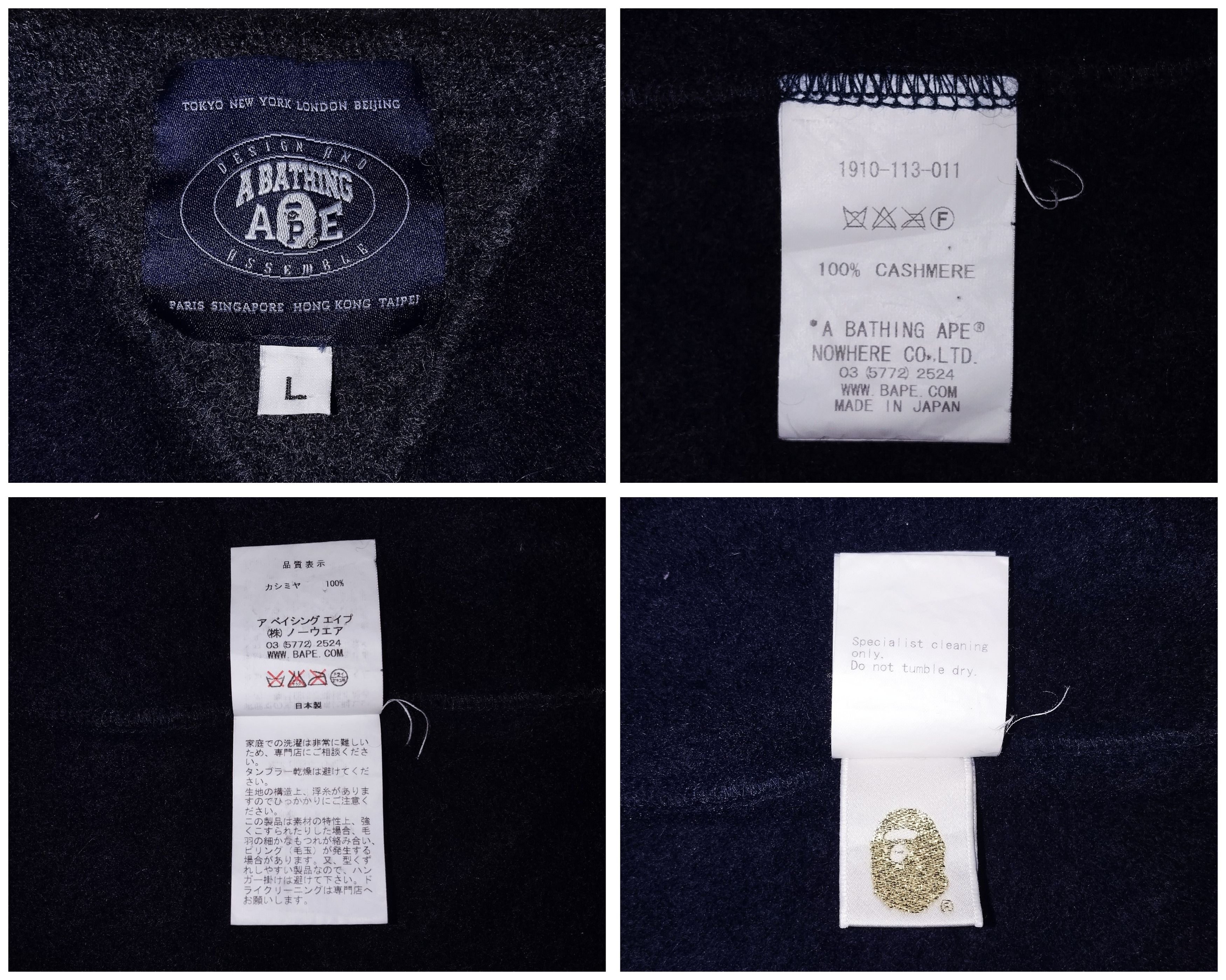 Bape 2012 Bape x Alashan Cashmere Bapexclusive Crewneck Size US L / EU 52-54 / 3 - 7 Thumbnail