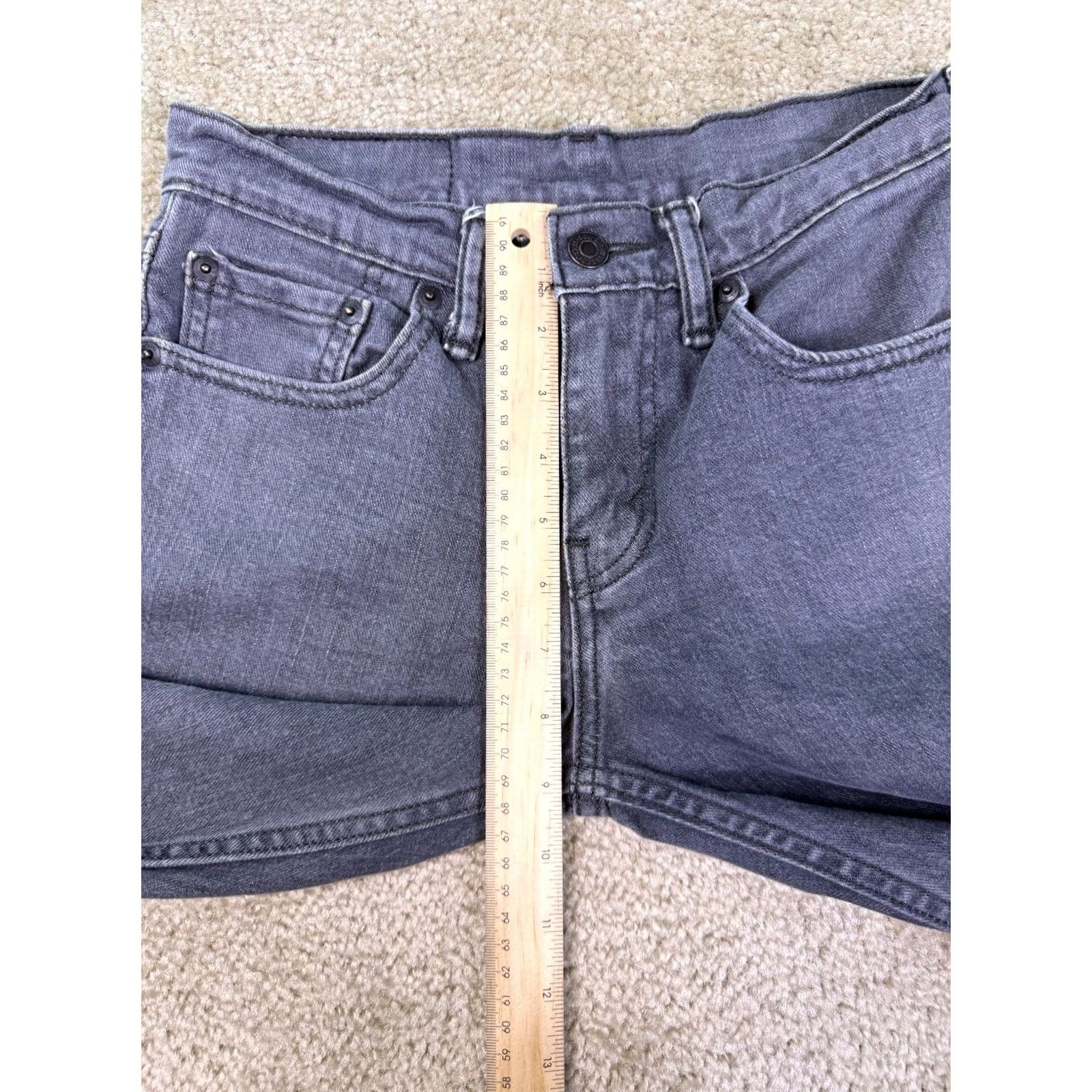 Levi's Levis 511 Jeans Mens 28x30 Fits 28x28 Gray Denim Straight Leg Workwear E196 Size US 28 / EU 44 - 3 Thumbnail