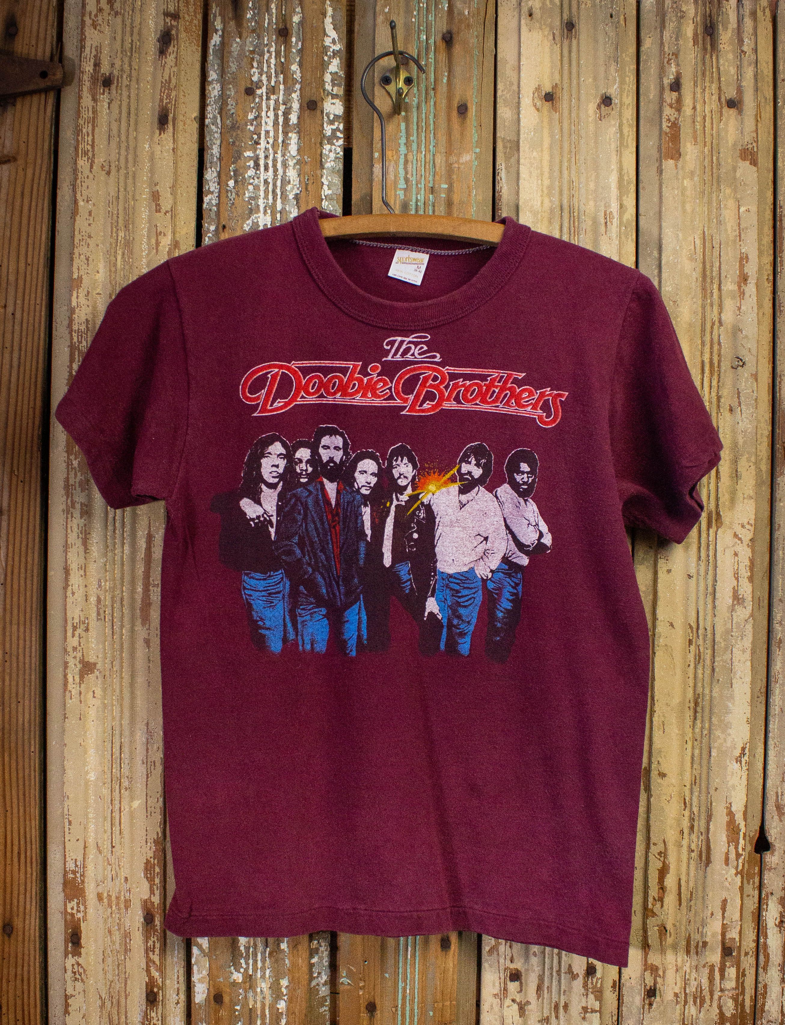 Image of Band Tees x Vintage Doobie Brothers One Step Closer Concert T Shirt 1980 in Red, Men's (Size XS)