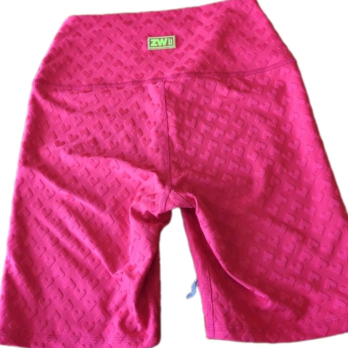 Vintage Zumba Heart Biker Shorts Red Small Women Activewear Shorts S Regular Size 28" / US 6 / IT 42 - 4 Thumbnail