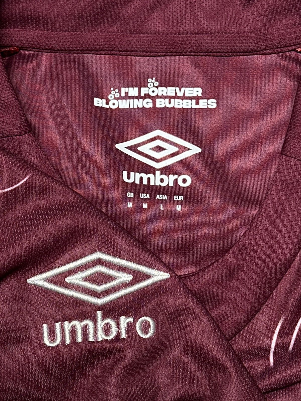 Umbro West Ham Umbro Soccer Home Bubbles Jersey Blokcore Size US M / EU 48-50 / 2 - 6 Thumbnail