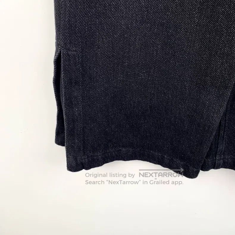 Chanel Chanel Black logo cotton casual wide-leg denim trousers Size 42" / US 20 - 4 Thumbnail