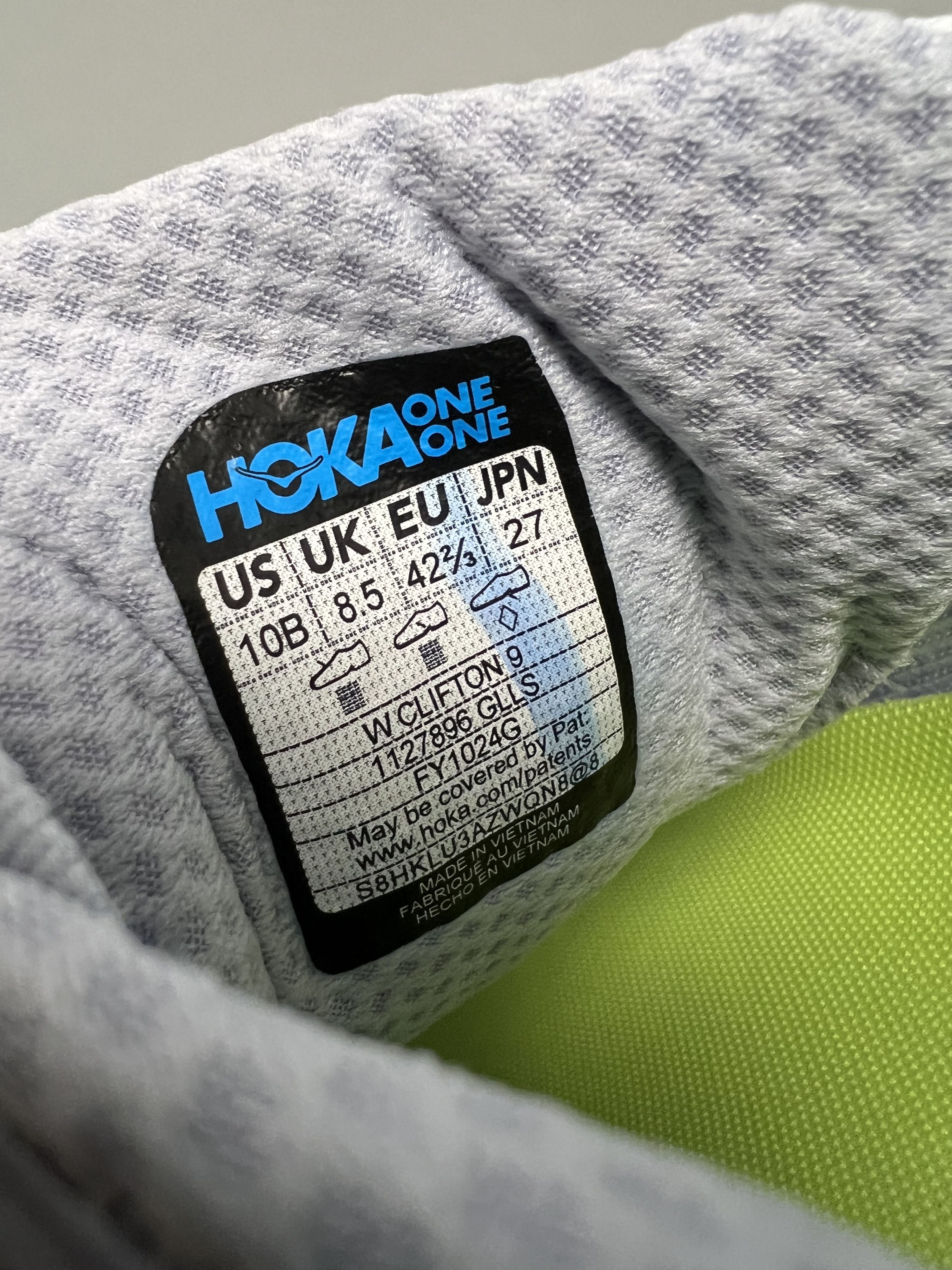 Hoka 10B Hoka One One Clifton 9 Running Shoes Walking Gym Size US 10 / IT 40 - 10 Thumbnail