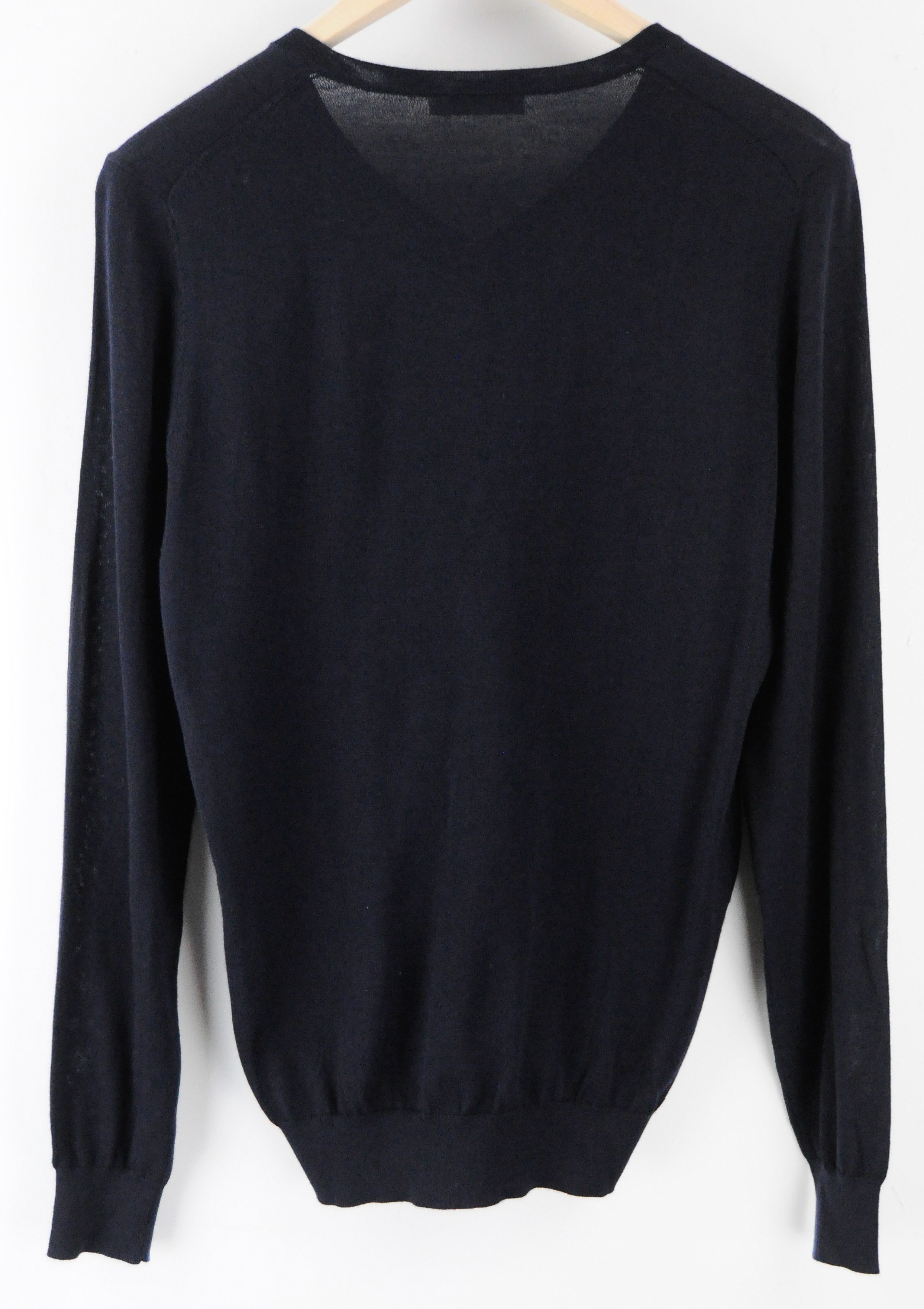 Suitsupply S Navy Merino Wool V-Neck Sweater 60285 Size US S / EU 44-46 / 1 - 2 Thumbnail