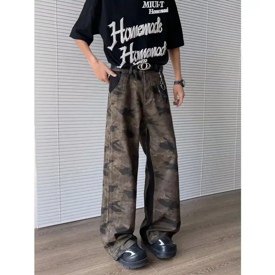 Japanese Brand Retro casual patchwork camouflage jeans Size US 32 / EU 48 - 2 Thumbnail