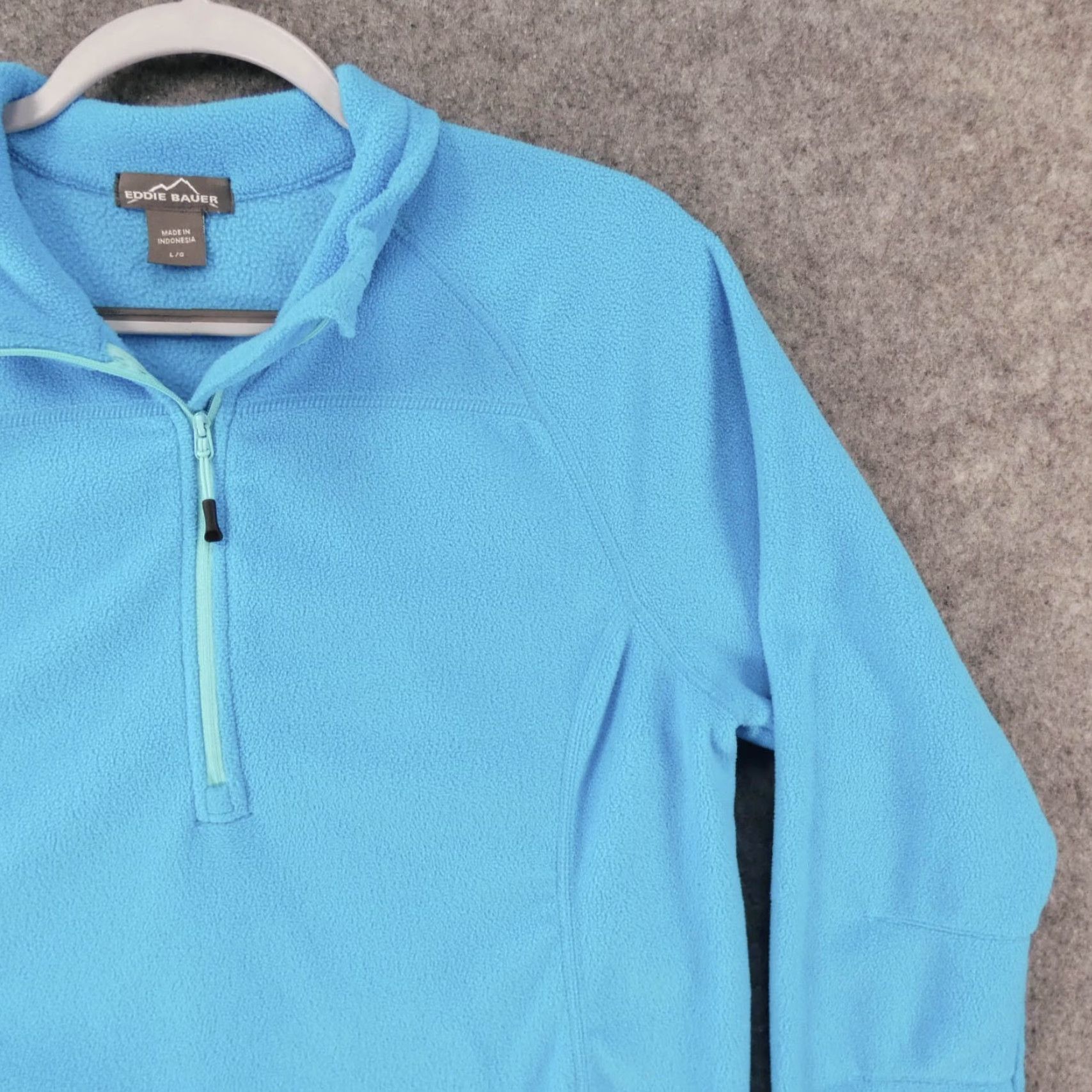 Eddie Bauer Eddie Bauer Pullover Womens Large Lon Sleeve Fleece 1/4 Zip Blue Size L / US 10 / IT 46 - 6 Thumbnail