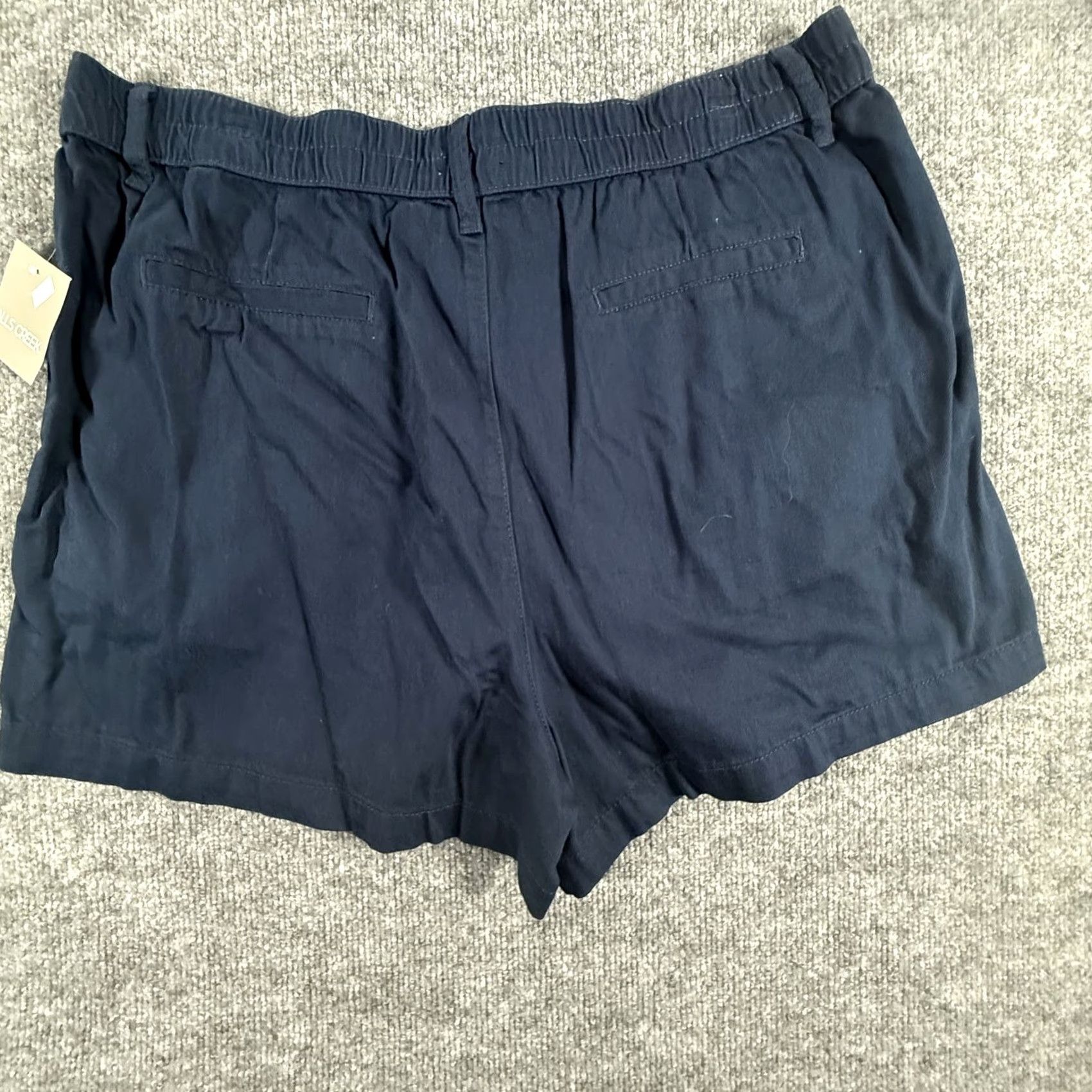 Vintage Falls Creek Shorts Womens XL Navy Blue Pleated Lightweight Casual Summer Size 40" / US 18 - 5 Thumbnail