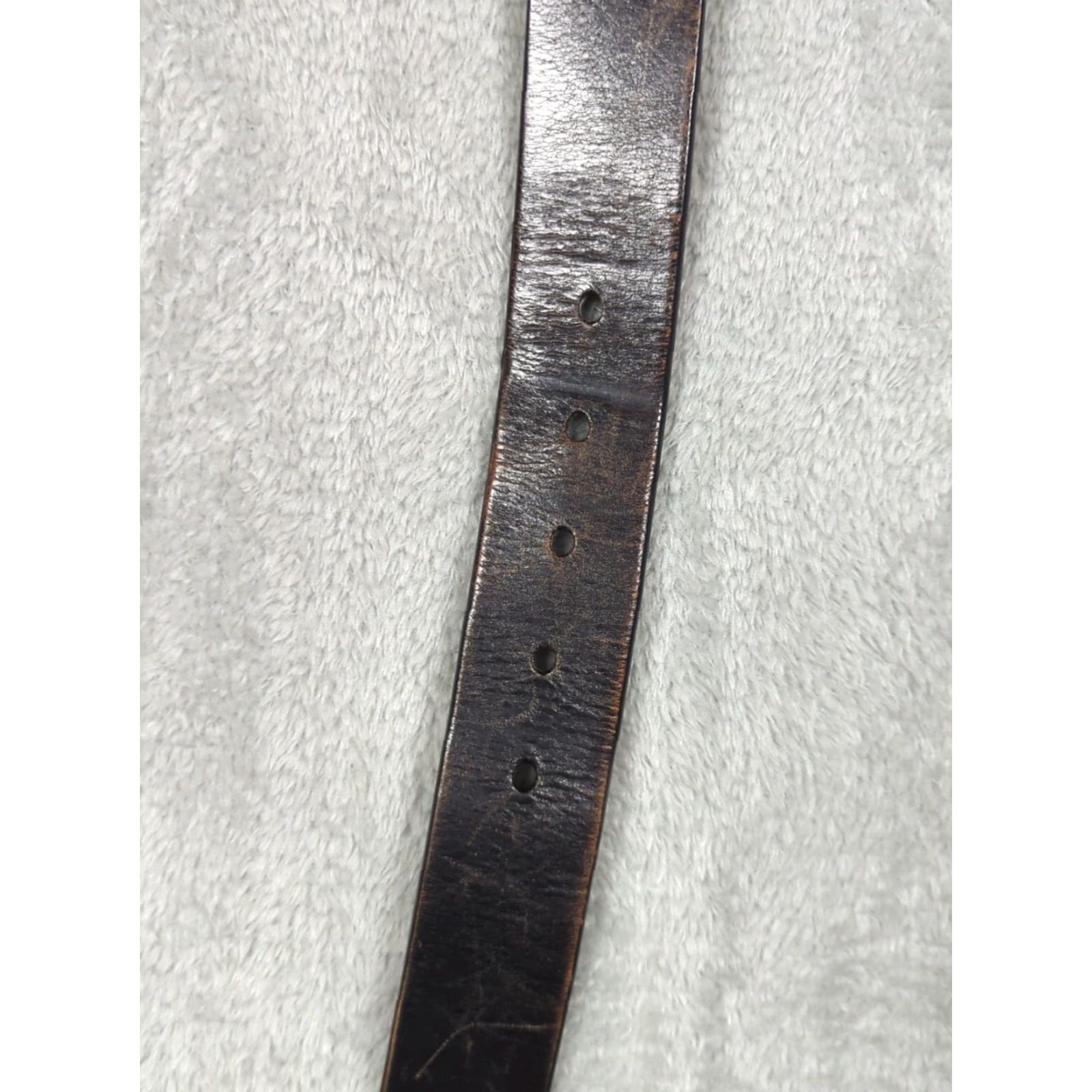 Harley Davidson Harley-Davidson Belt Brown Leather Size 42 USA 2007, Genuine Leather, Buckle Logo, Regular, Men, Biker, Adjustable Size 42 - 6 Thumbnail