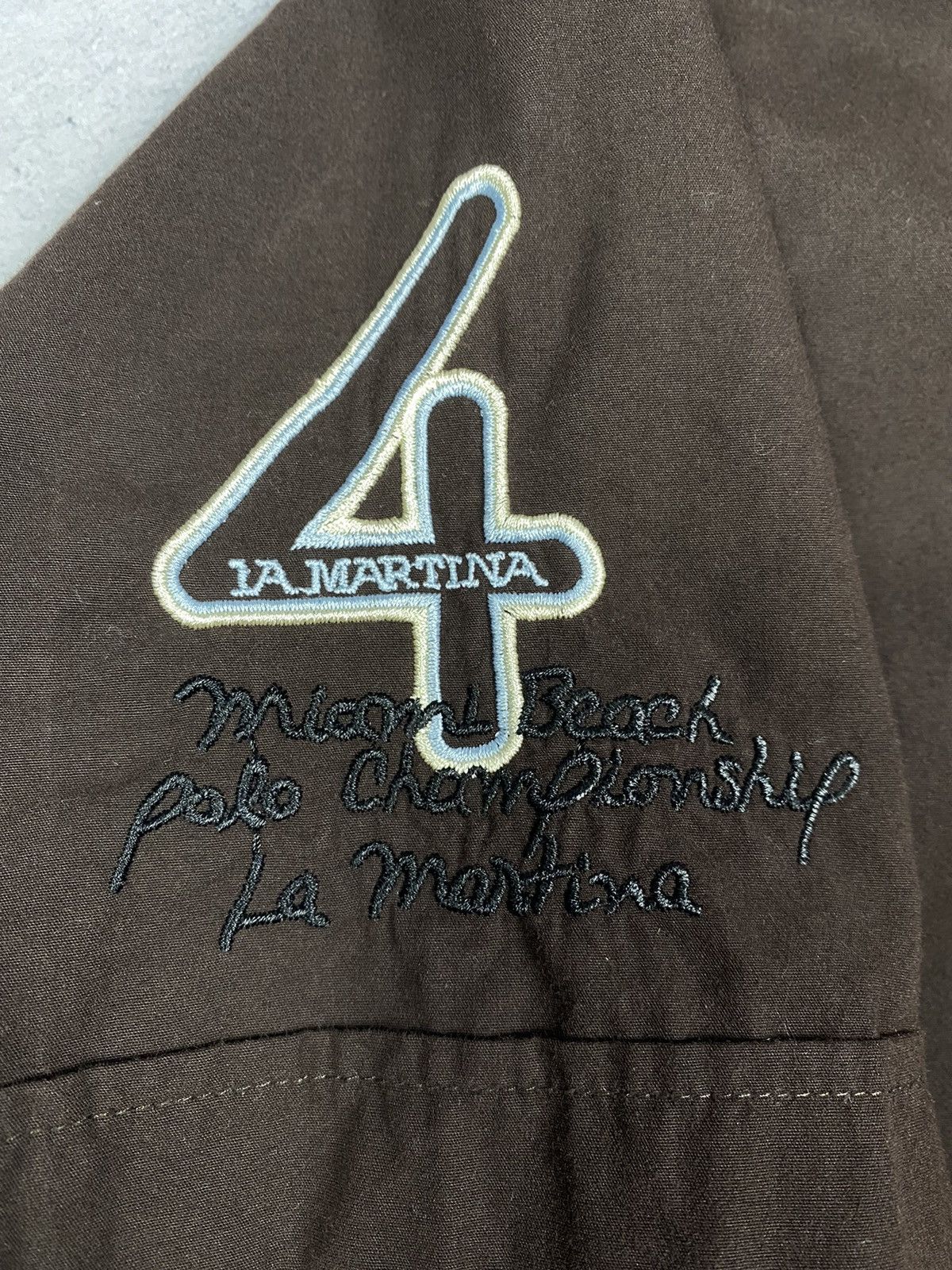 La Martina La Martina Brown Short Sleeve Button Up Luxury Shirt Size US XXL / EU 58 / 5 - 6 Thumbnail