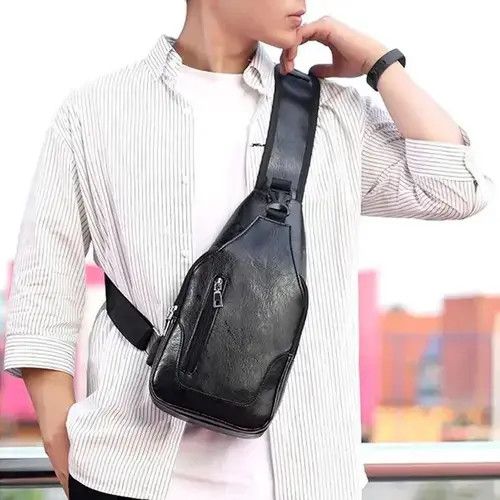 VIBE Cross Body PU Leather Bag Size ONE SIZE - 1 Thumbnail