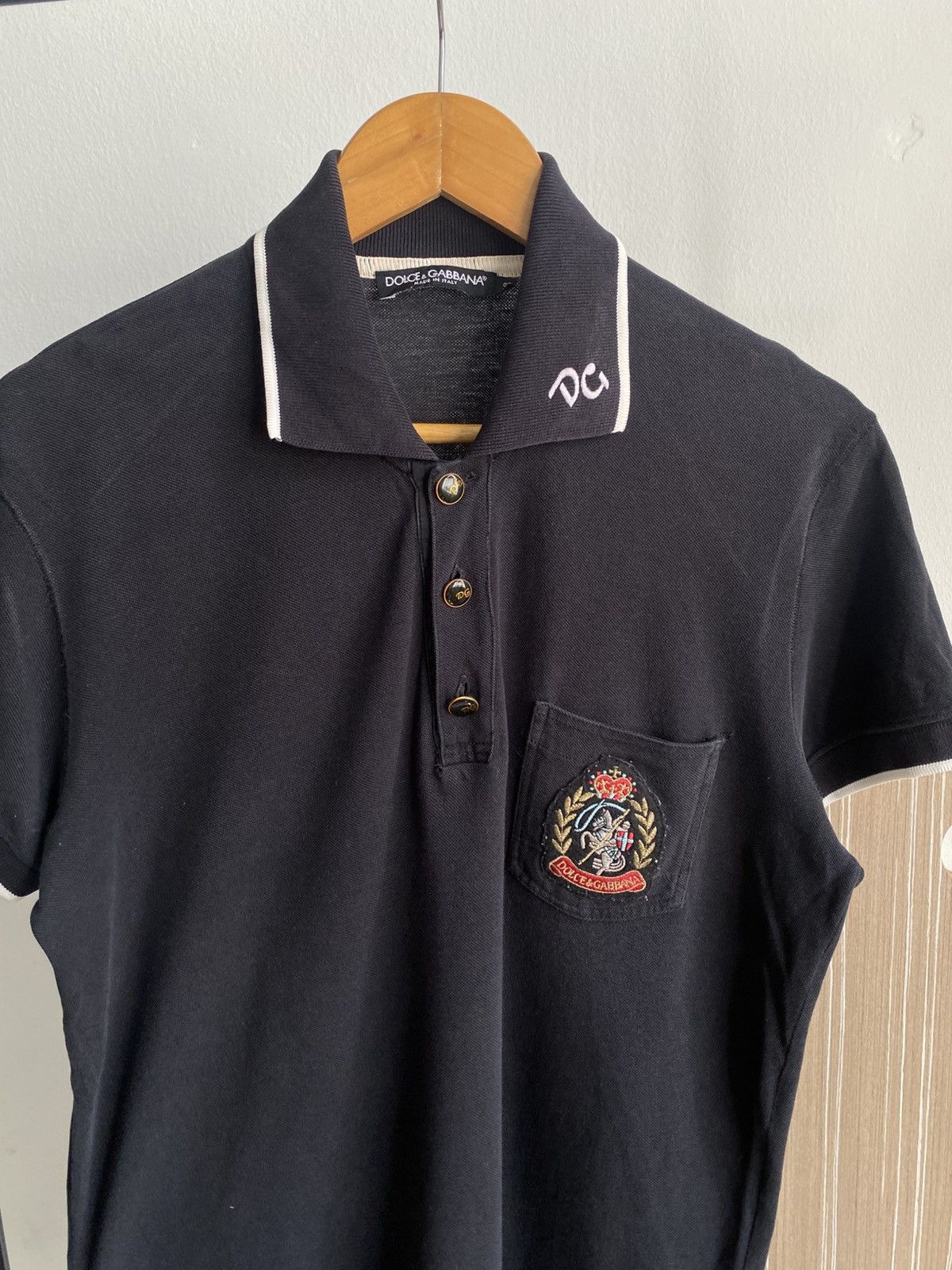 Dolce & Gabbana Vintage FADED Dolce & Gabbana Polo Shirt 🔥 Size US M / EU 48-50 / 2 - 9 Thumbnail