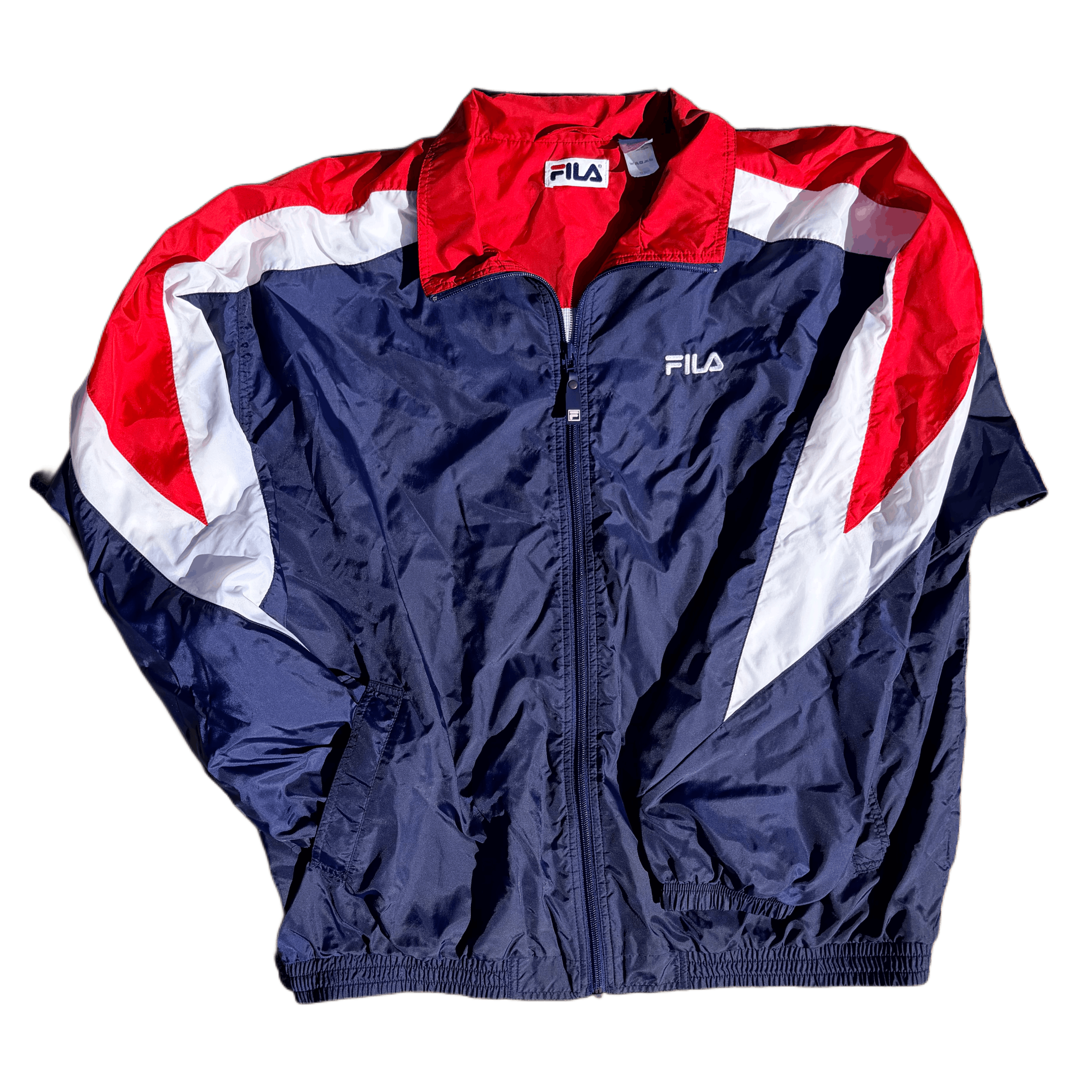 Fila FILA Tri-Color Windbreaker Jacket 90s Size US XL / EU 56 / 4 - 1 Thumbnail
