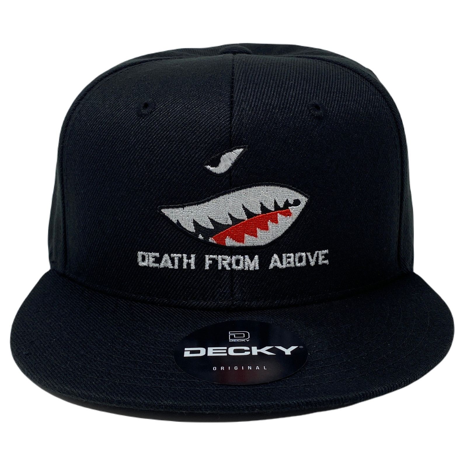 Other Shark Teeth Snapback Hat All Black Size ONE SIZE - 3 Thumbnail