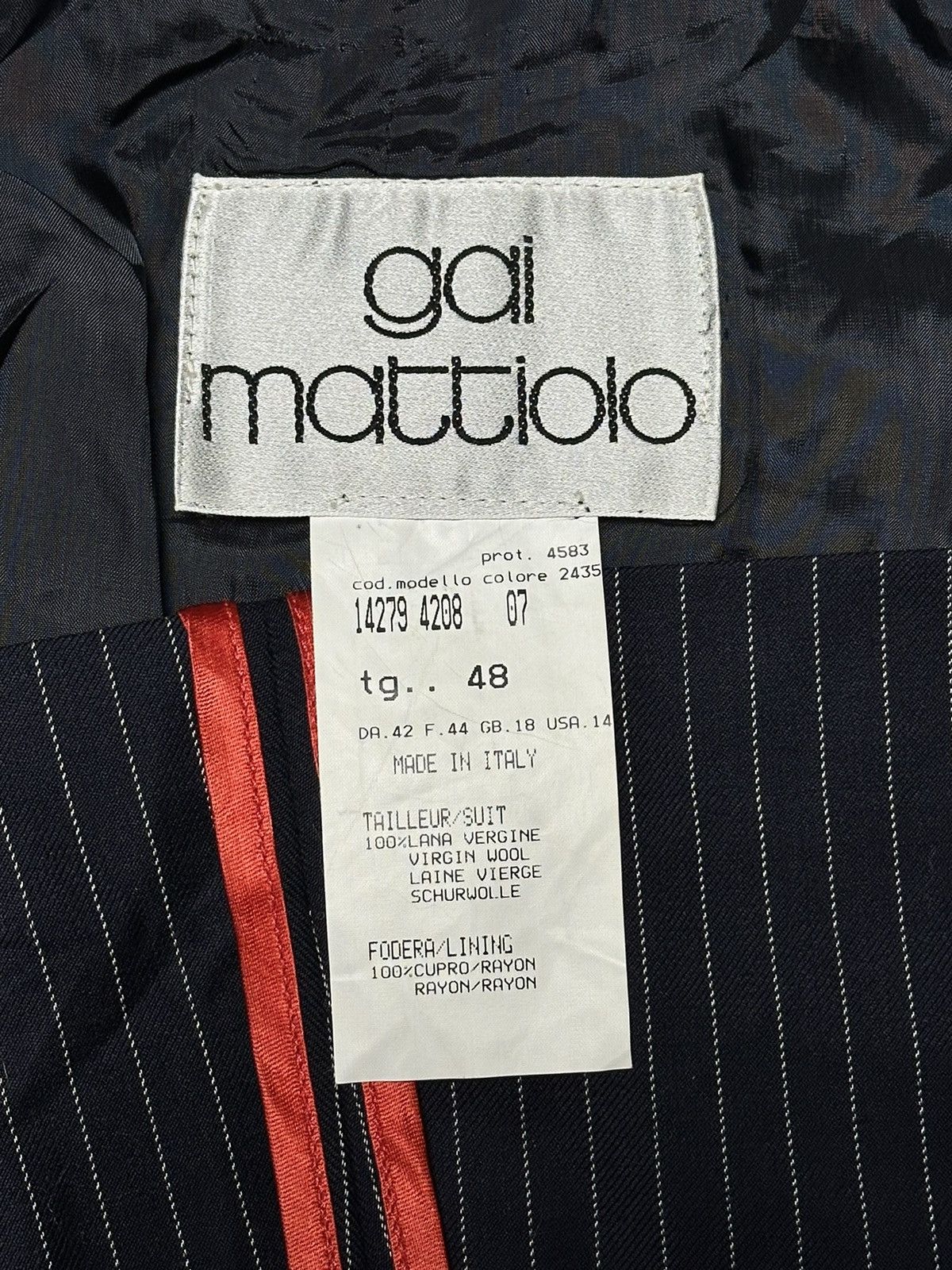 Vintage Vintage Gai Mattiolo Italy Red Stripes Blazer Jacket Size L / US 10 / IT 46 - 12 Thumbnail