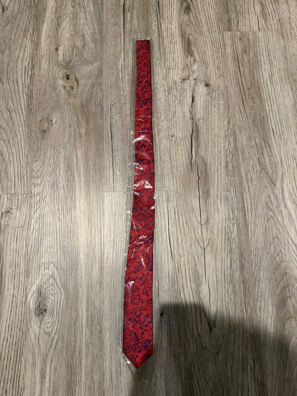 Other Red Floral Neck Tie Size 32 - 2 Thumbnail
