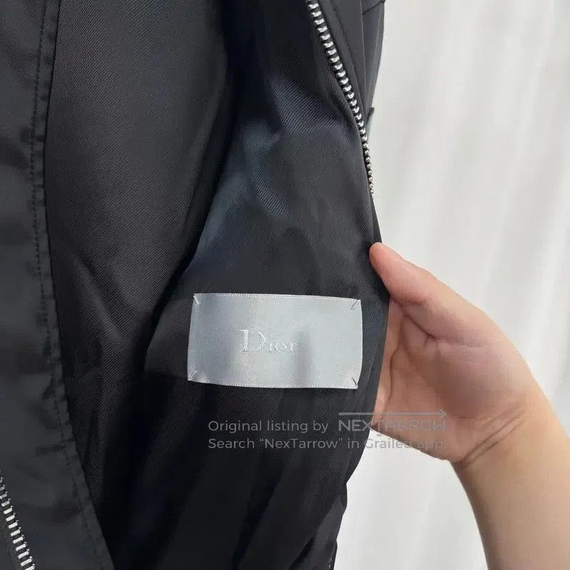 Dior Dior Men's Black Embroidered Bomber Jacket . Size US XL / EU 56 / 4 - 5 Thumbnail