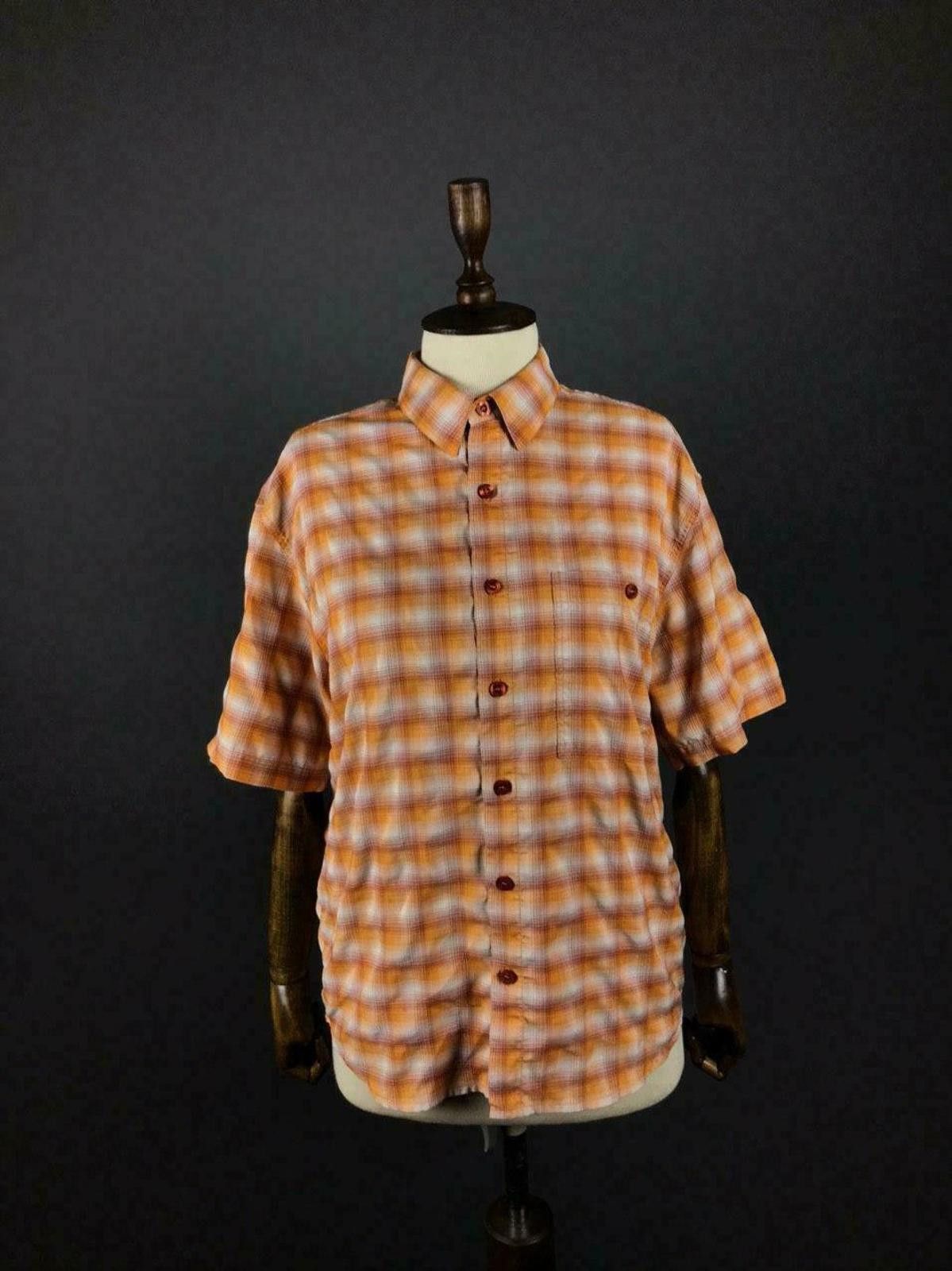 Mammut Mammut Orange Check Short Sleeve Button Up Shirt Size M Size M / US 6-8 / IT 42-44 - 1 Thumbnail