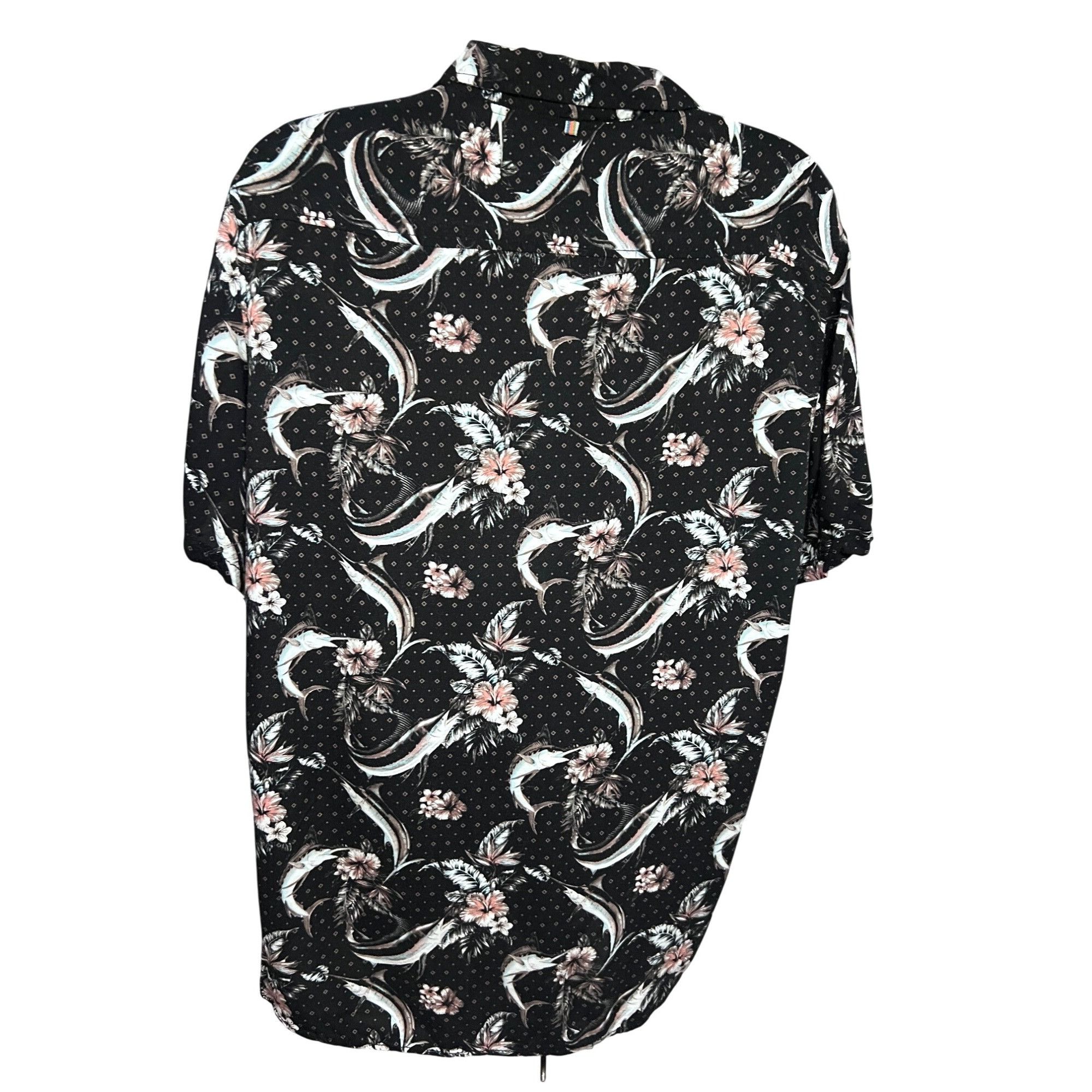 Vintage Jimmy Buffett Margaritaville Mens Vintage Black Floral Hawai Size US XL / EU 56 / 4 - 2 Thumbnail