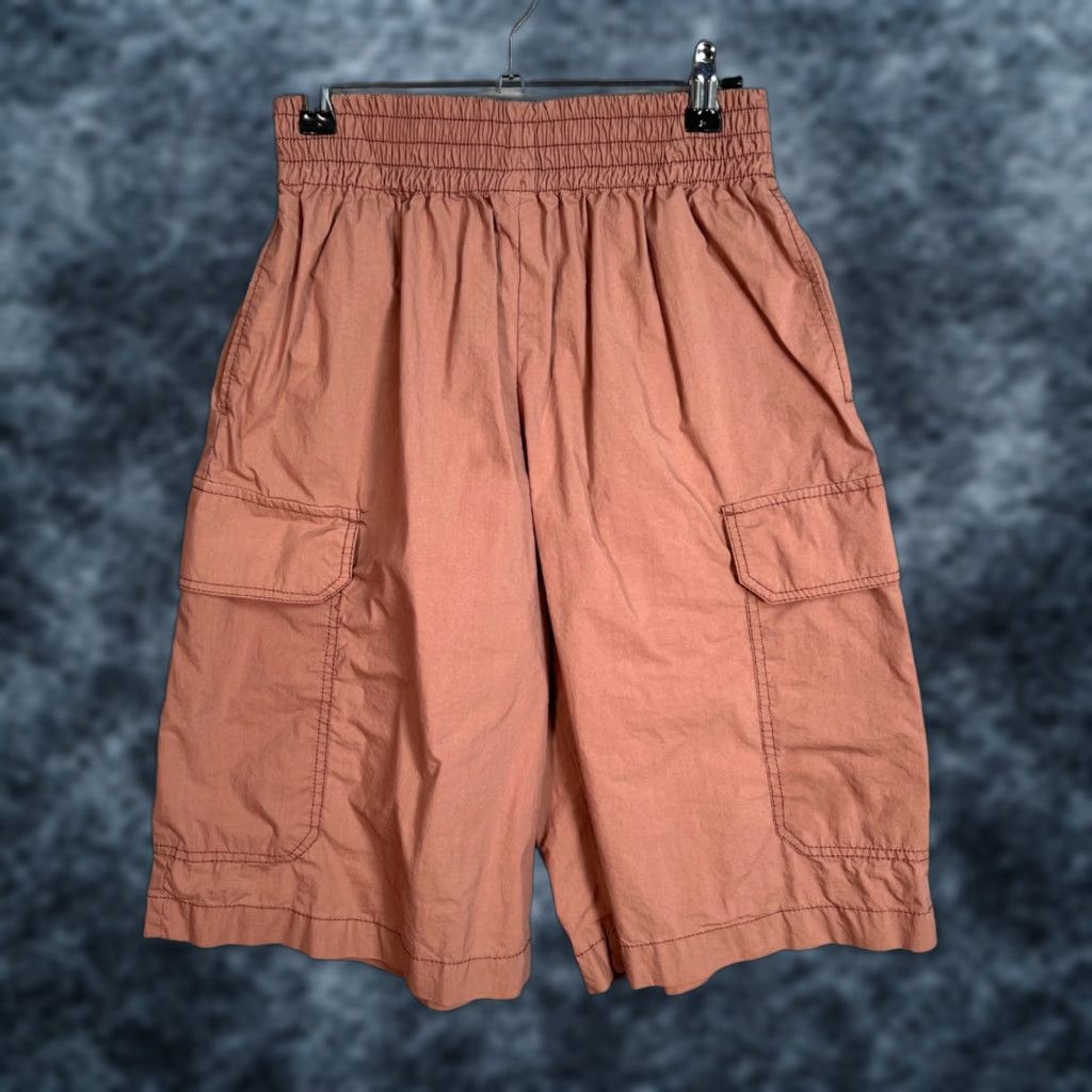 Zara VINTAGE Zara Cargo Shorts Womens XS Pink Cotton Blend Oversized Size 26" / US 2 / IT 38 - 1 Thumbnail