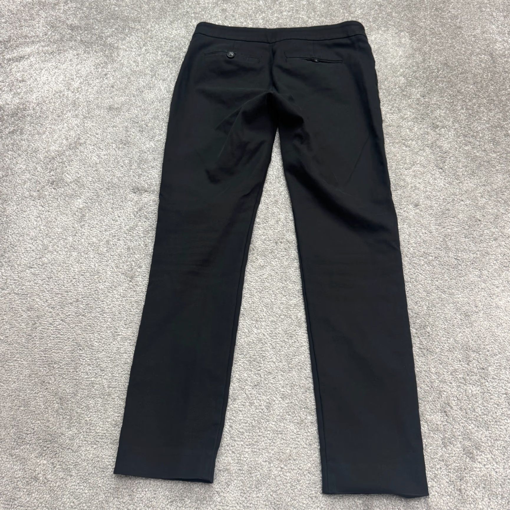Club Monaco VINTAGE Club Monaco Women's Dress Pants Slim Fit Mid Rise Black Stretch 6 Business Casual Workwear Size 28" / US 6 / IT 42 - 2 Thumbnail