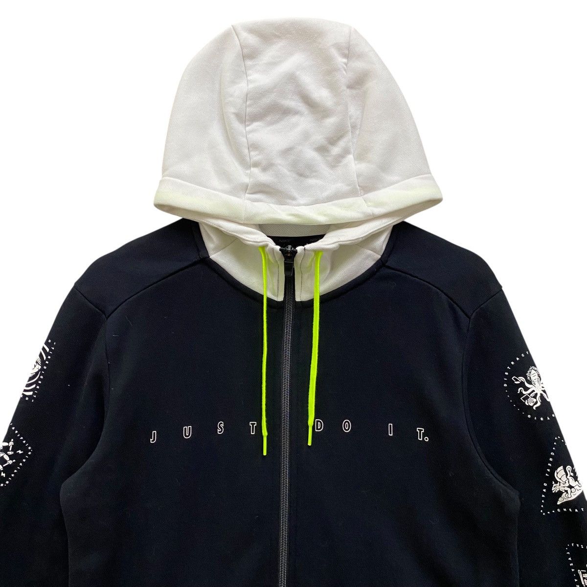 Nike Nike Dri-Fit Full Zip Hoodie Black Neon Graphic Small Size US S / EU 44-46 / 1 - 2 Thumbnail