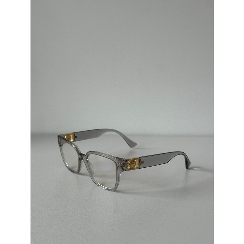 Versace NEW Versace VE3329-B Grey Clear Square Eyeglasses Frames Size ONE SIZE - 2 Thumbnail