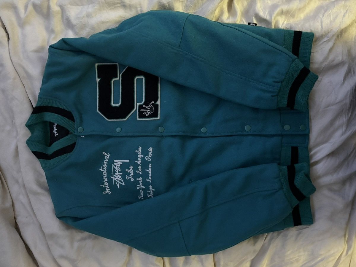 Stussy × Vintage STUSSY wool varsity jacket Size US M / EU 48-50 / 2 - 3 Thumbnail