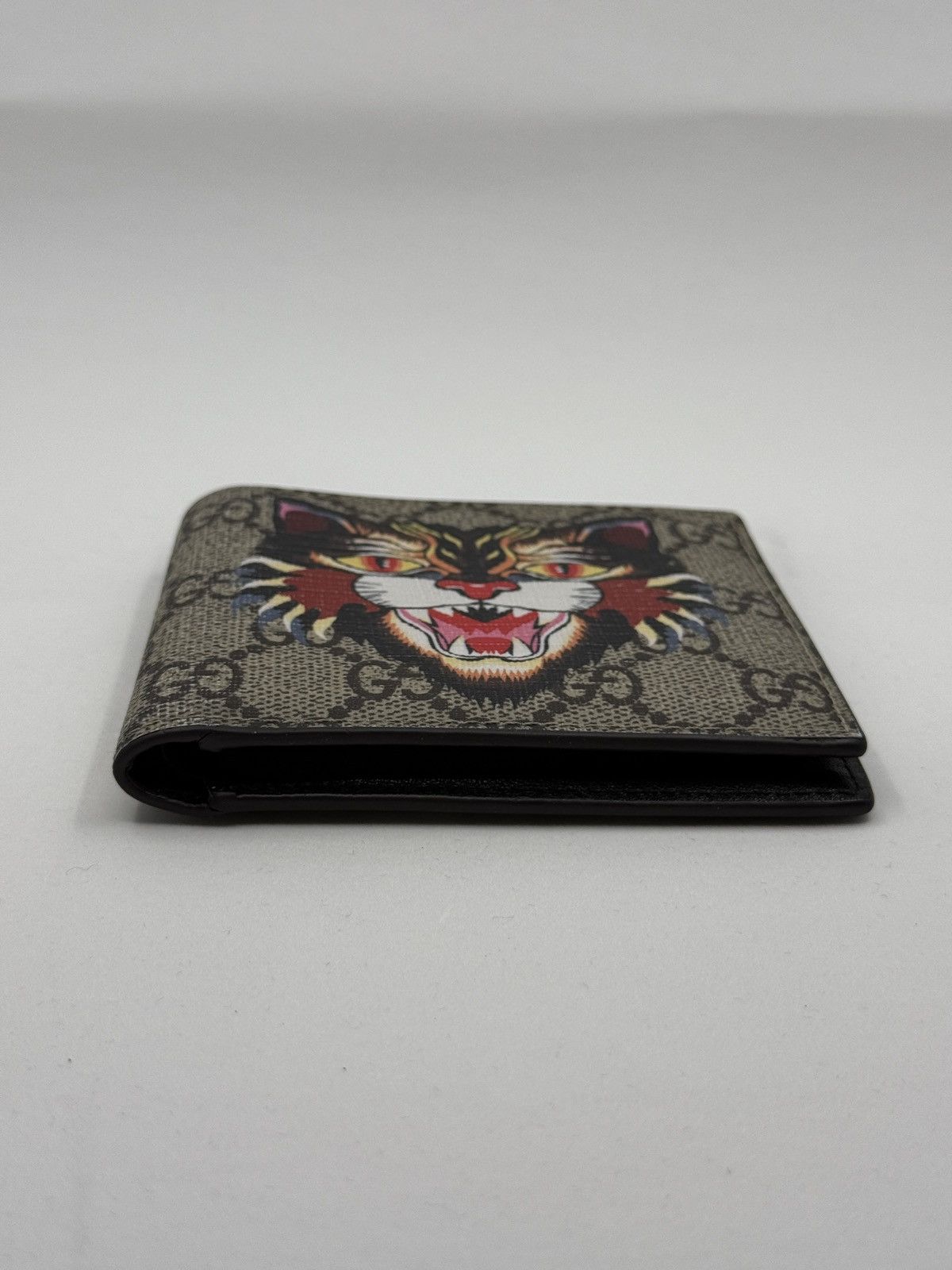Gucci Gucci GG Supreme Angry Cat Beige Wallet Size ONE SIZE - 6 Thumbnail