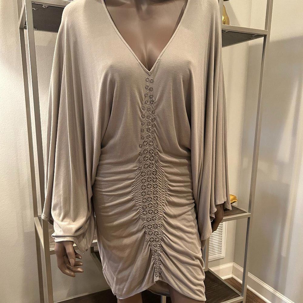 Bcbgmaxazria BCBG Heather Grey Midi with Grommet MIddle Size M / US 6-8 / IT 42-44 - 2 Thumbnail