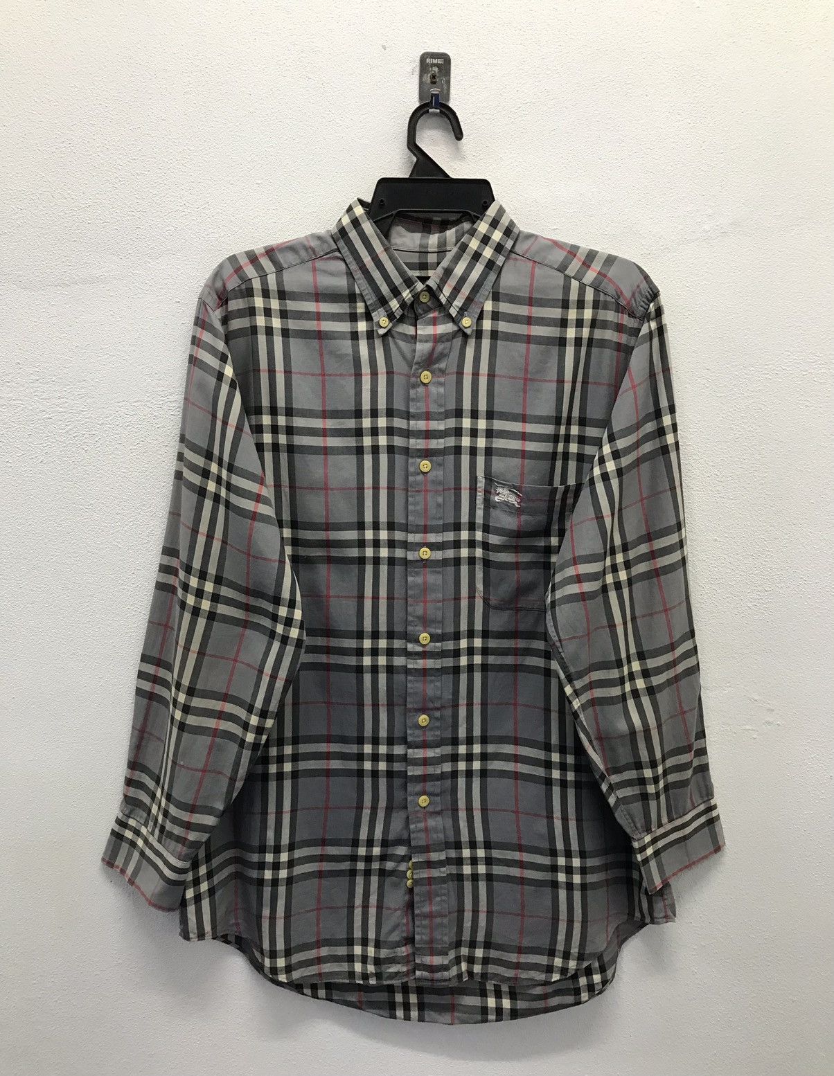 Burberry × Vintage Vintage Burberrys Of London Long Sleeve Shirt Button Up Size US M / EU 48-50 / 2 - 1 Thumbnail