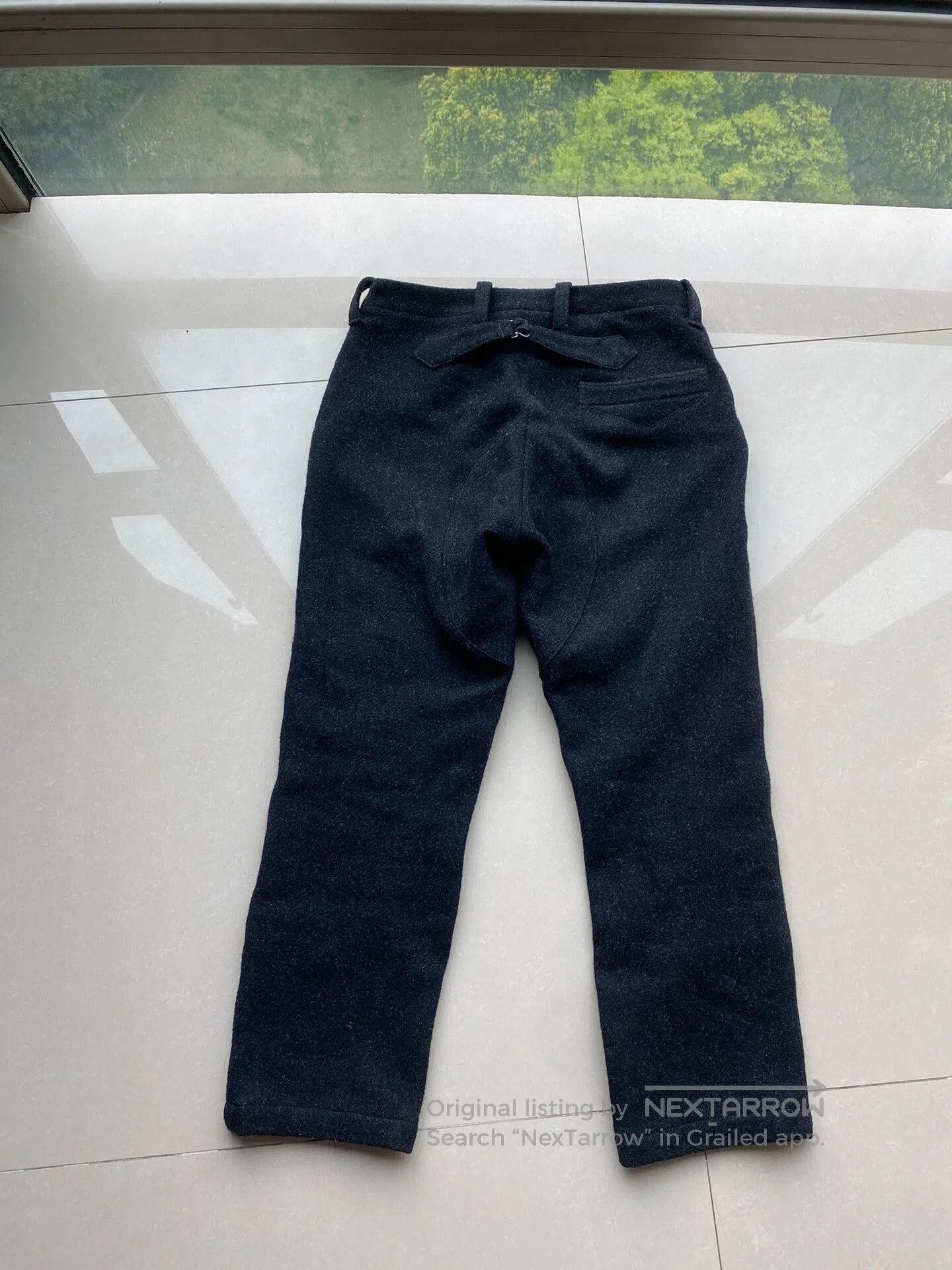 Freewheelers Stylish Black Wool Pants for Every Occasion. Size US 30 / EU 46 - 2 Thumbnail
