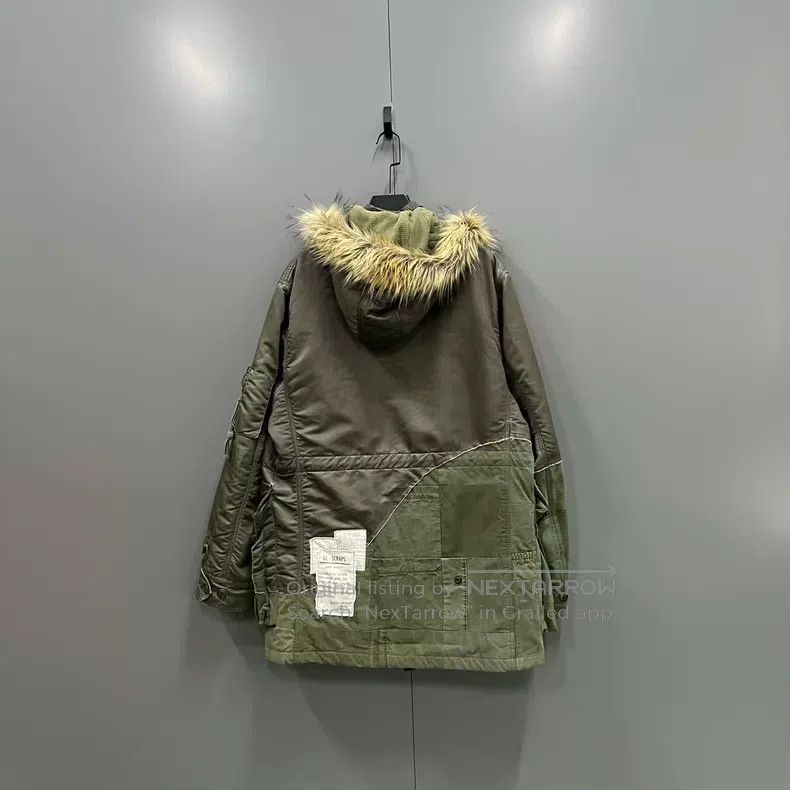 Greg Lauren Greg Lauren Military Green Spliced Aged Jacket Size US XL / EU 56 / 4 - 2 Thumbnail