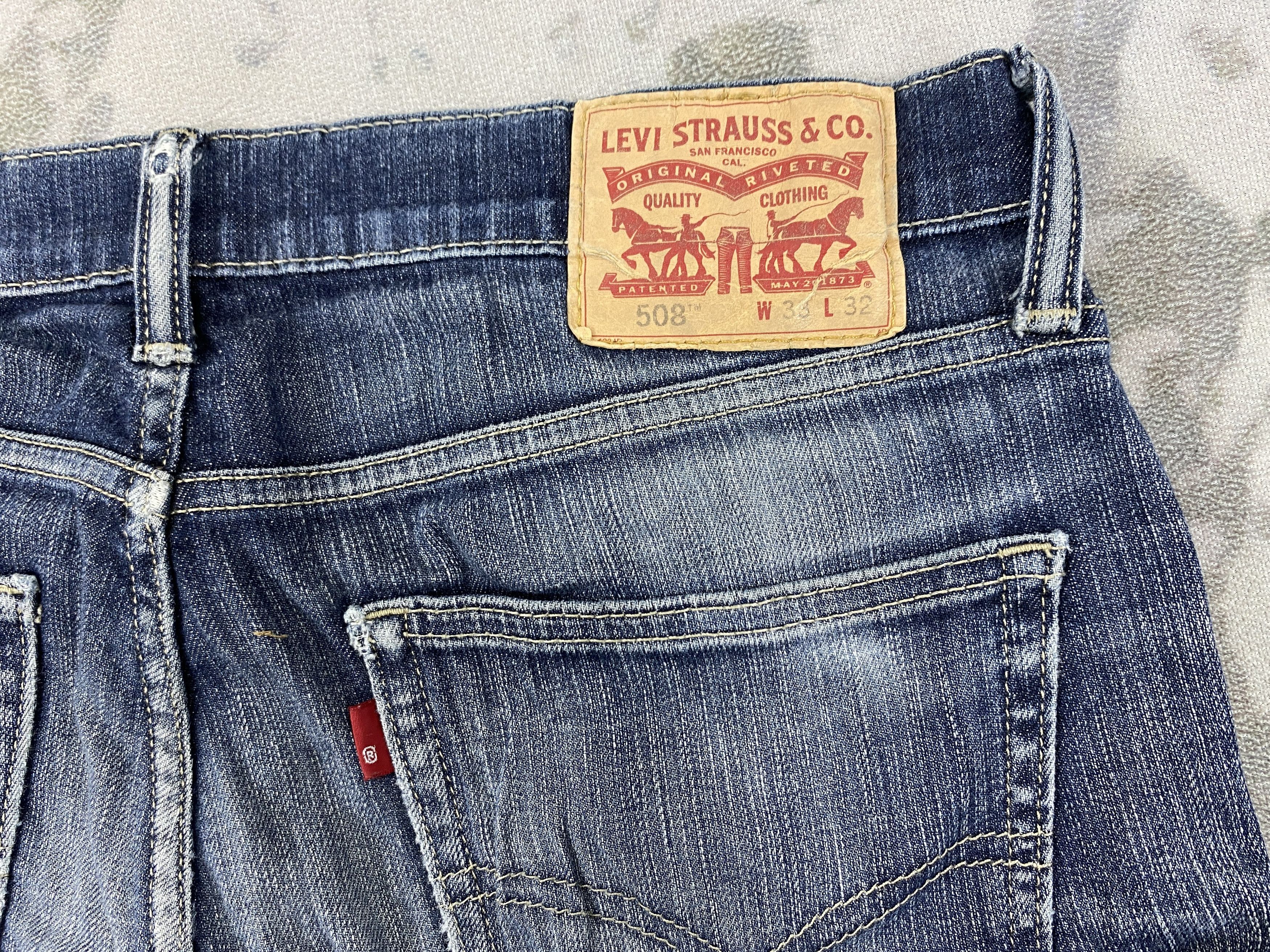 Levi's Faded Blue Vintage Levi's 508 Jeans 34x28 Denim- JN3674 Size US 34 / EU 50 - 12 Thumbnail