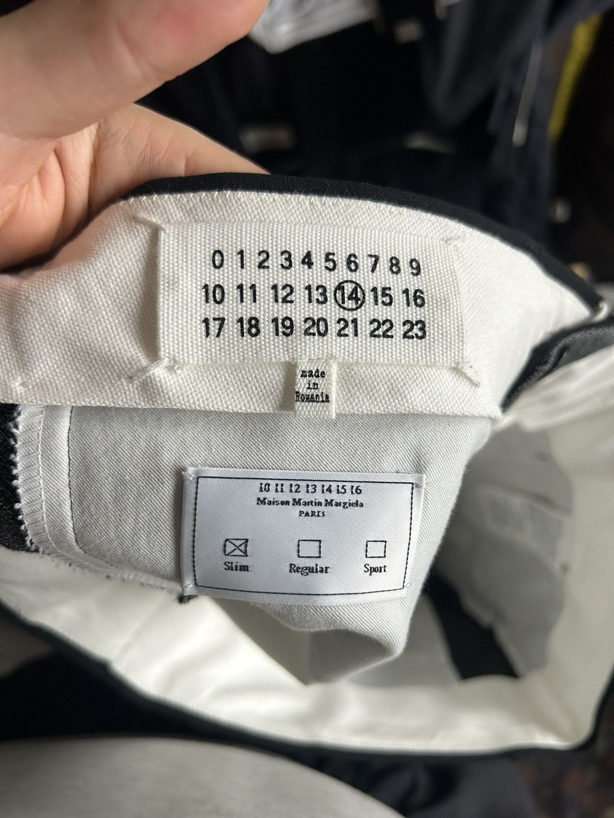 Maison Margiela Maison Martin Margiela Herringbone Wool-Blend Trousers Size US 32 / EU 48 - 8 Thumbnail