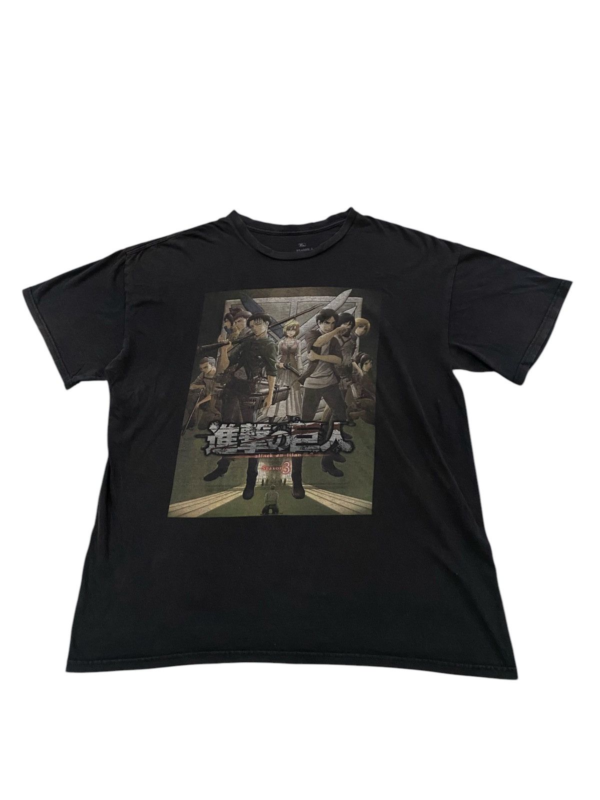 Anime × Japanese Brand Attack Of The Titans Graphic Anime Tee Size US XL / EU 56 / 4 - 1 Thumbnail