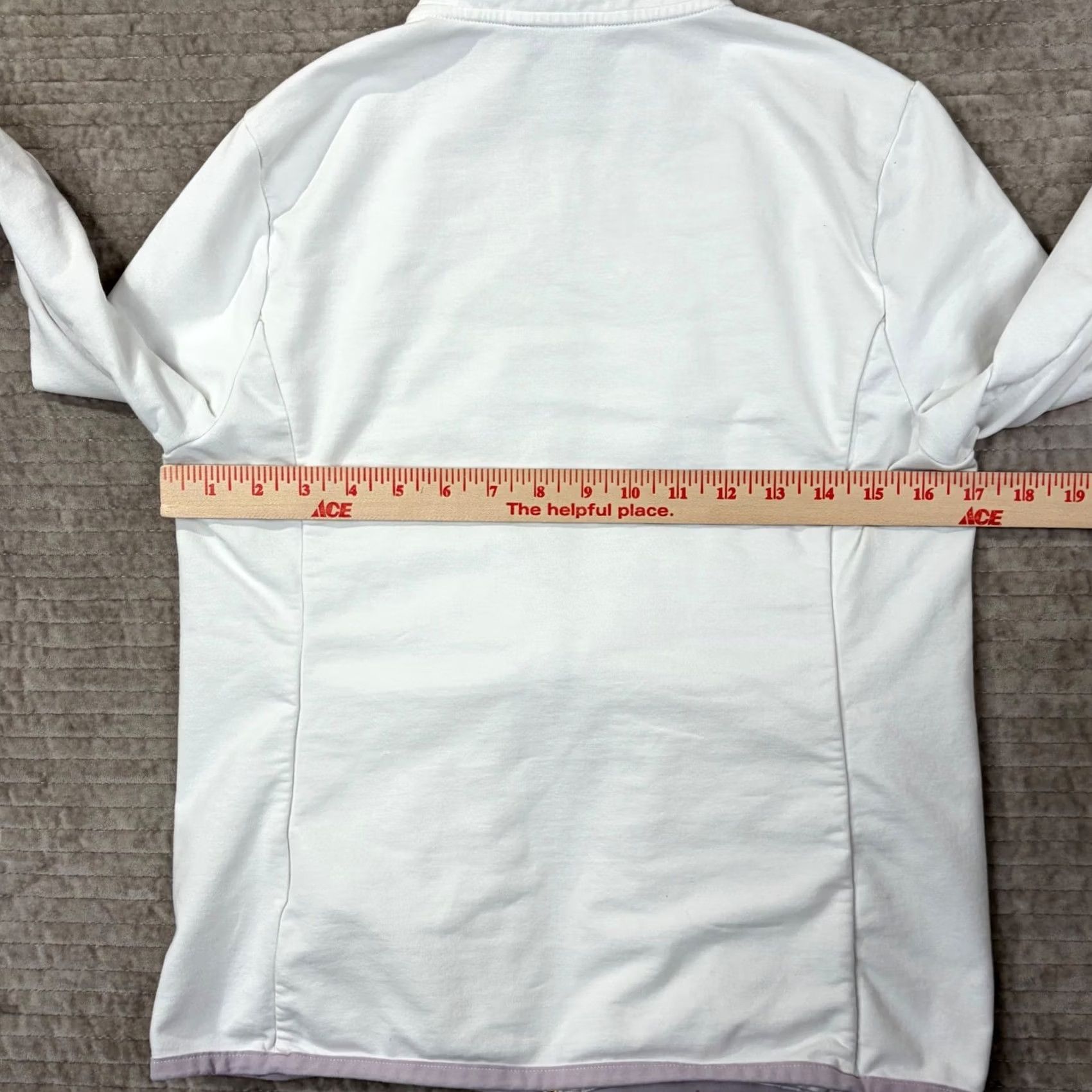 Ralph Lauren Lauren Ralph Jacket Womens S White Quilted Front Zip Lavender Trim Size S / US 4 / IT 40 - 6 Thumbnail