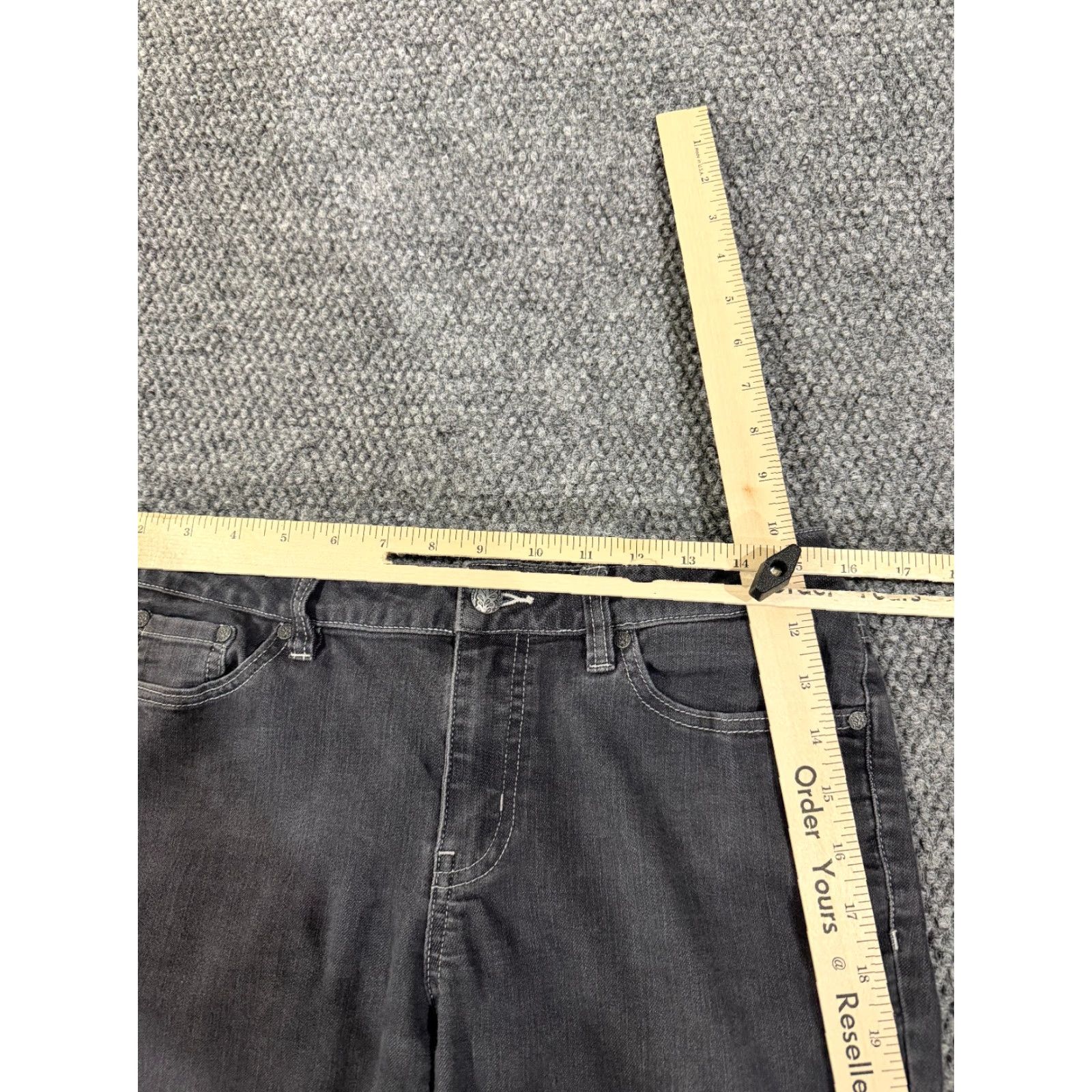 Prana prAna Jeans Womens 8 Gray Skinny Jeans Stretch Organic Cotton Denim Regular Inseam 30in 5-Pocket Design Distressed Pocket Style Size 30" / US 8 / IT 44 - 4 Thumbnail