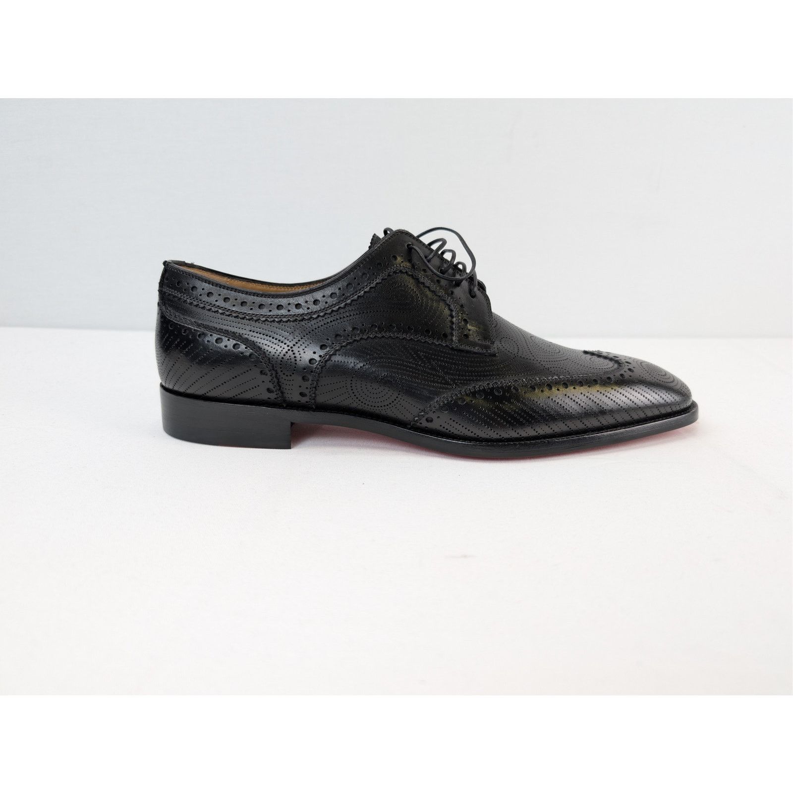 Christian Louboutin o1rshd1 Grave black calf leather derby shoe Boots in Black Size US 8 / EU 41 - 4 Thumbnail