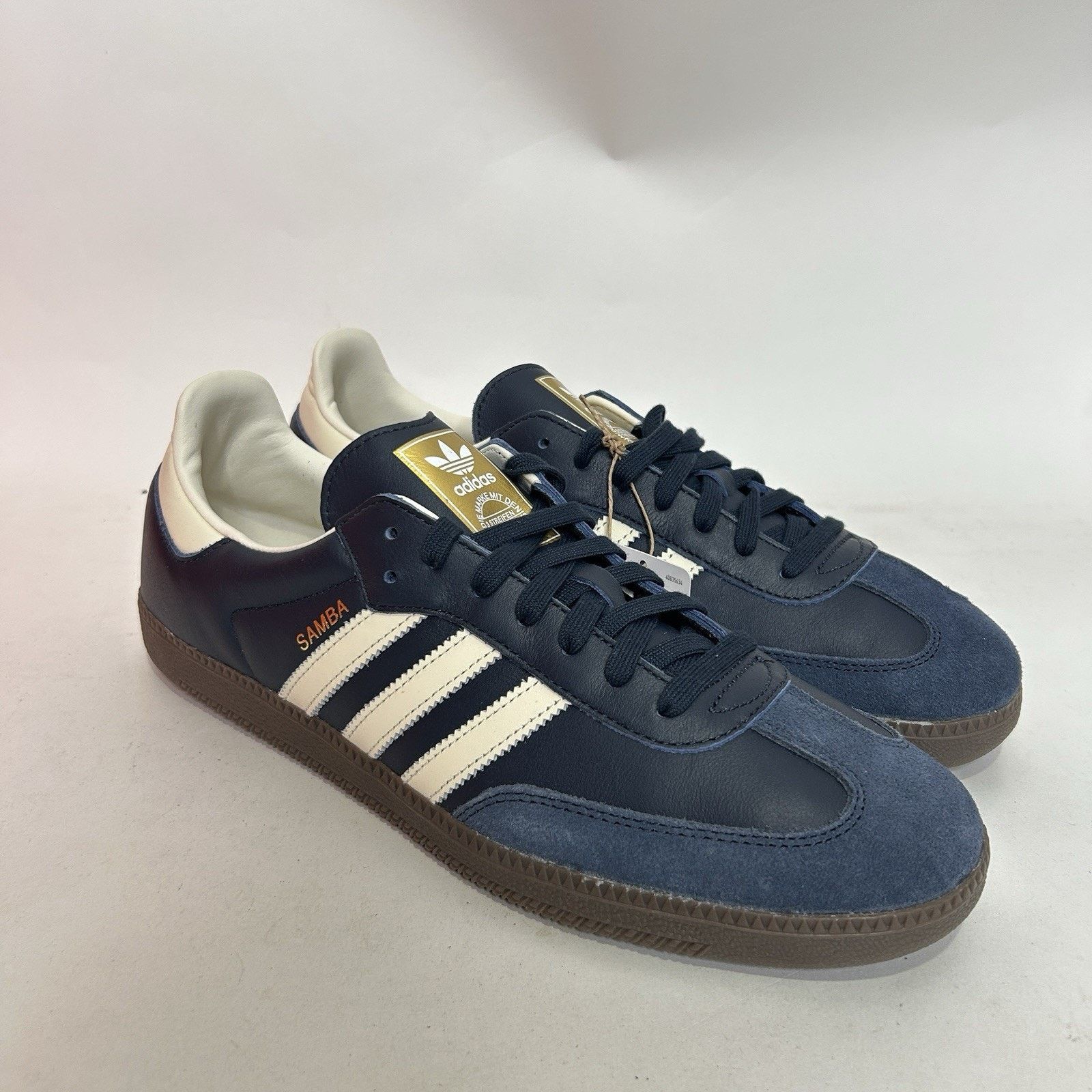 Adidas Adidas Samba OG Low Retro “Night Navy Gum” ID2056 Size US 13 / EU 46 - 1 Thumbnail