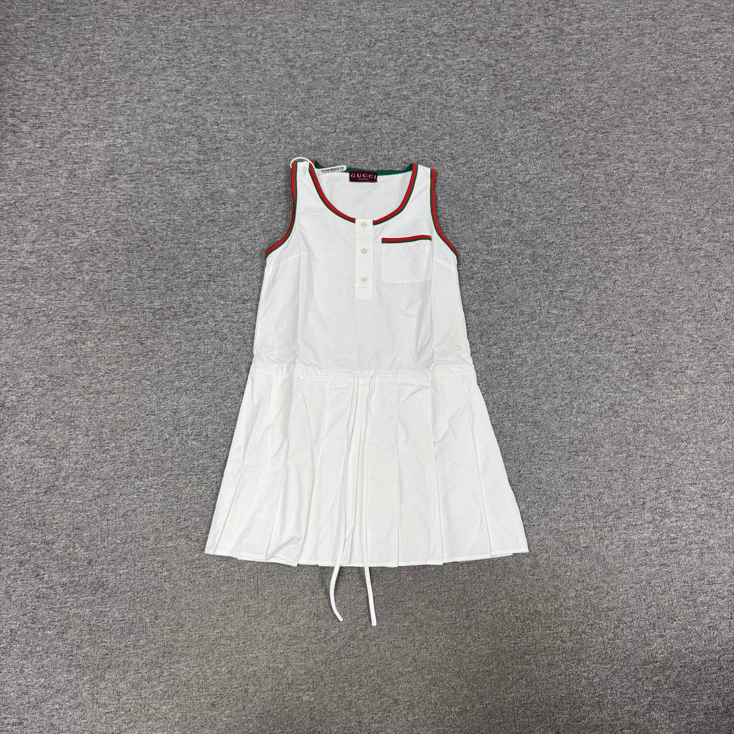 Gucci Gucci new red green stripe cami dress 36 mint Size XS / US 0-2 / IT 36-38 - 2 Thumbnail