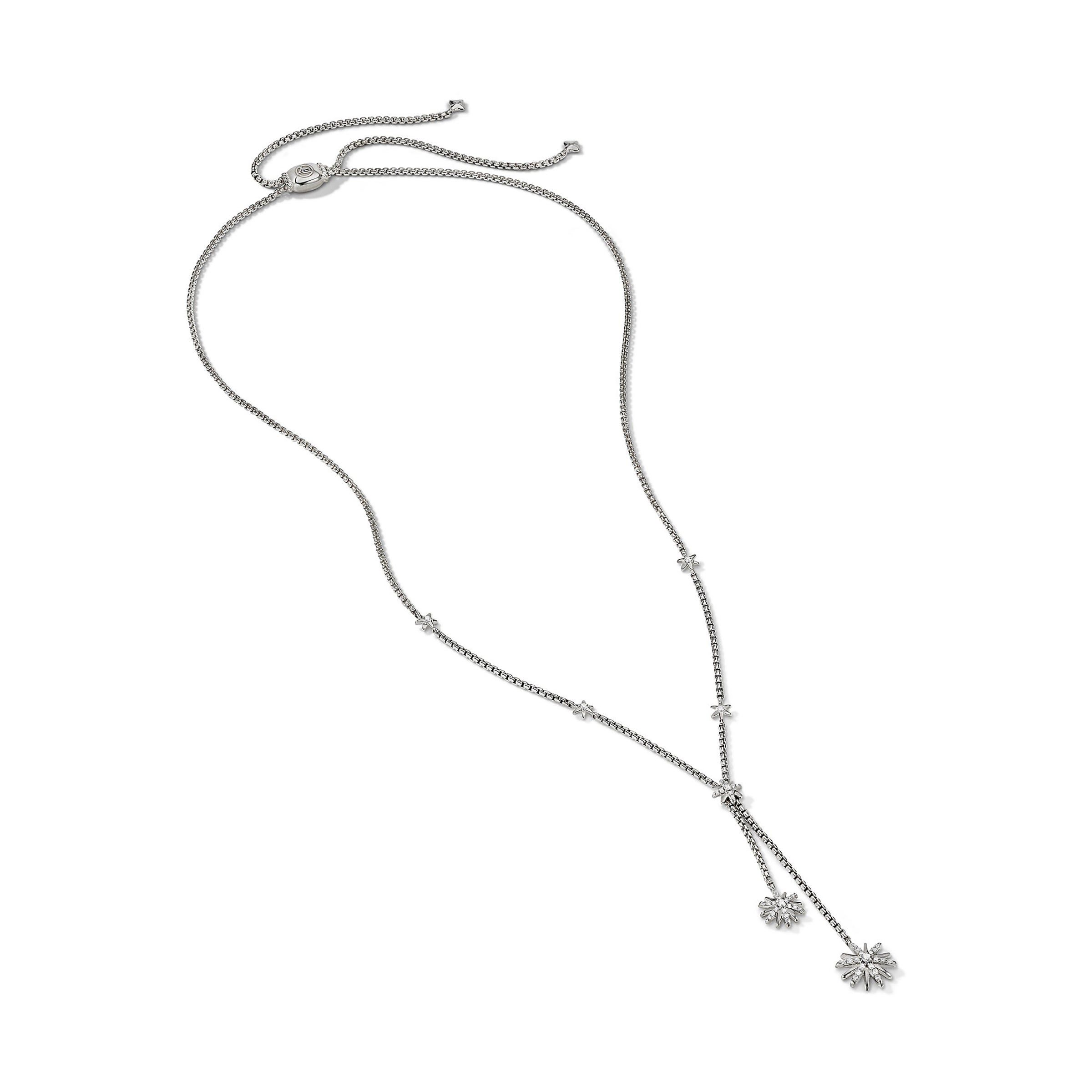 David Yurman o1w1db10525 N16525D Necklace in Sterling Silver with Diamond Size ONE SIZE - 2 Thumbnail