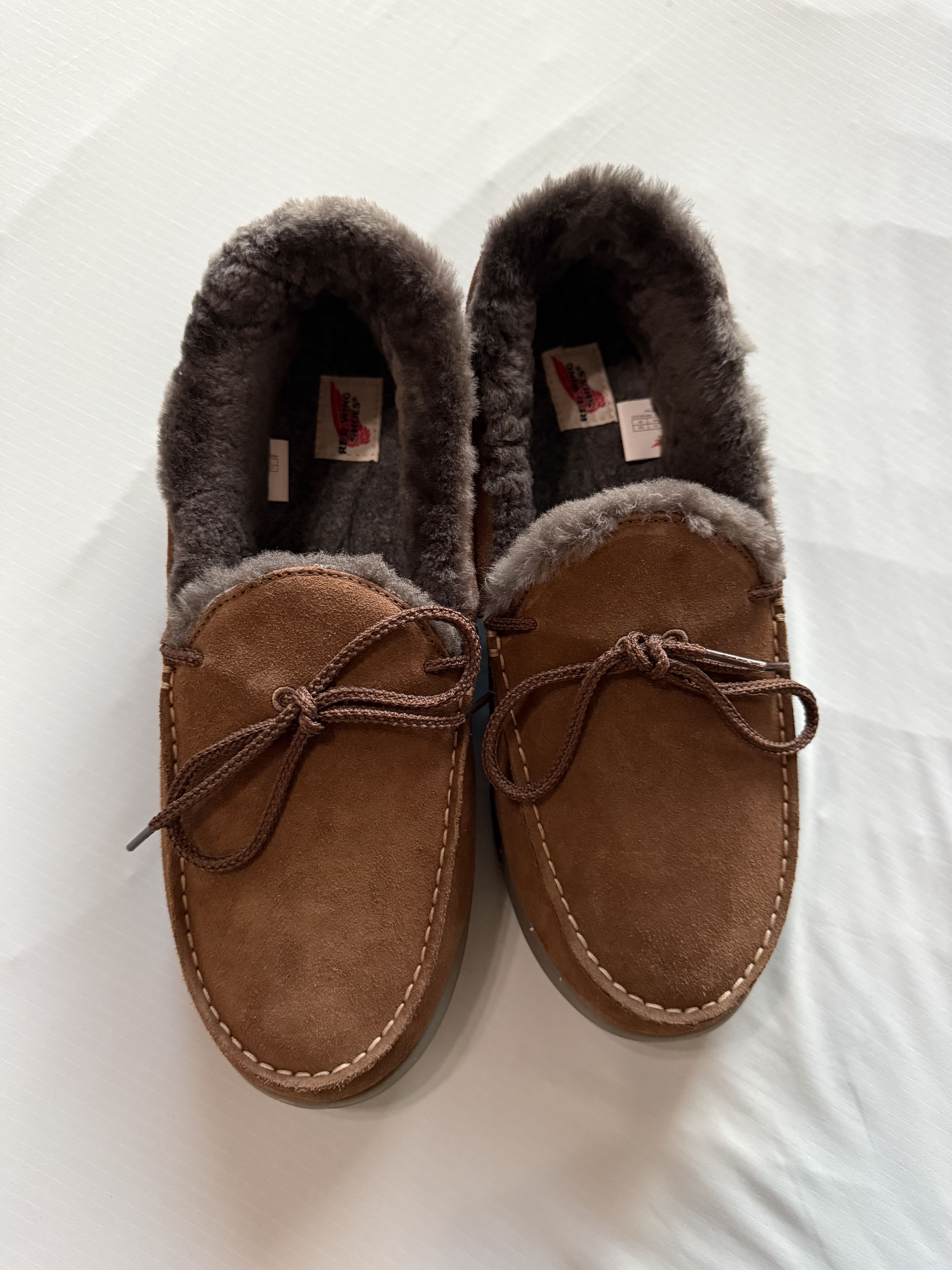 Red Wing Drift Brown Suede Moc Slipper Size US 12 / EU 45 - 1 Thumbnail